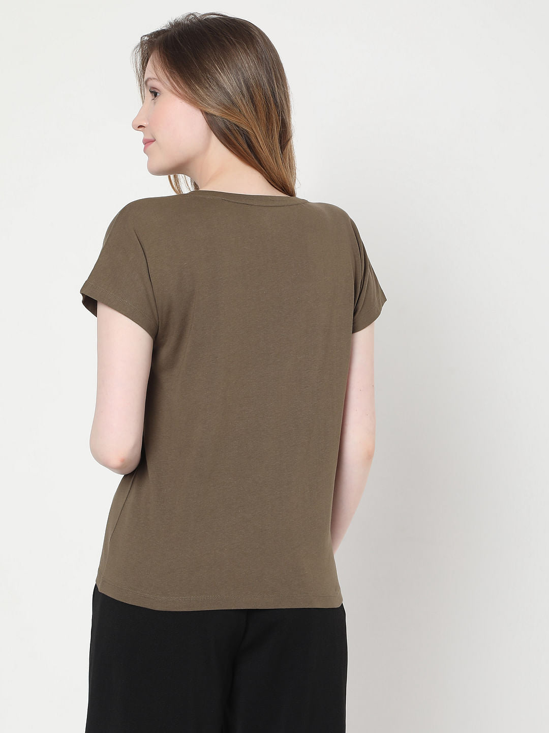 Green Slogan Print Lounge T-Shirt