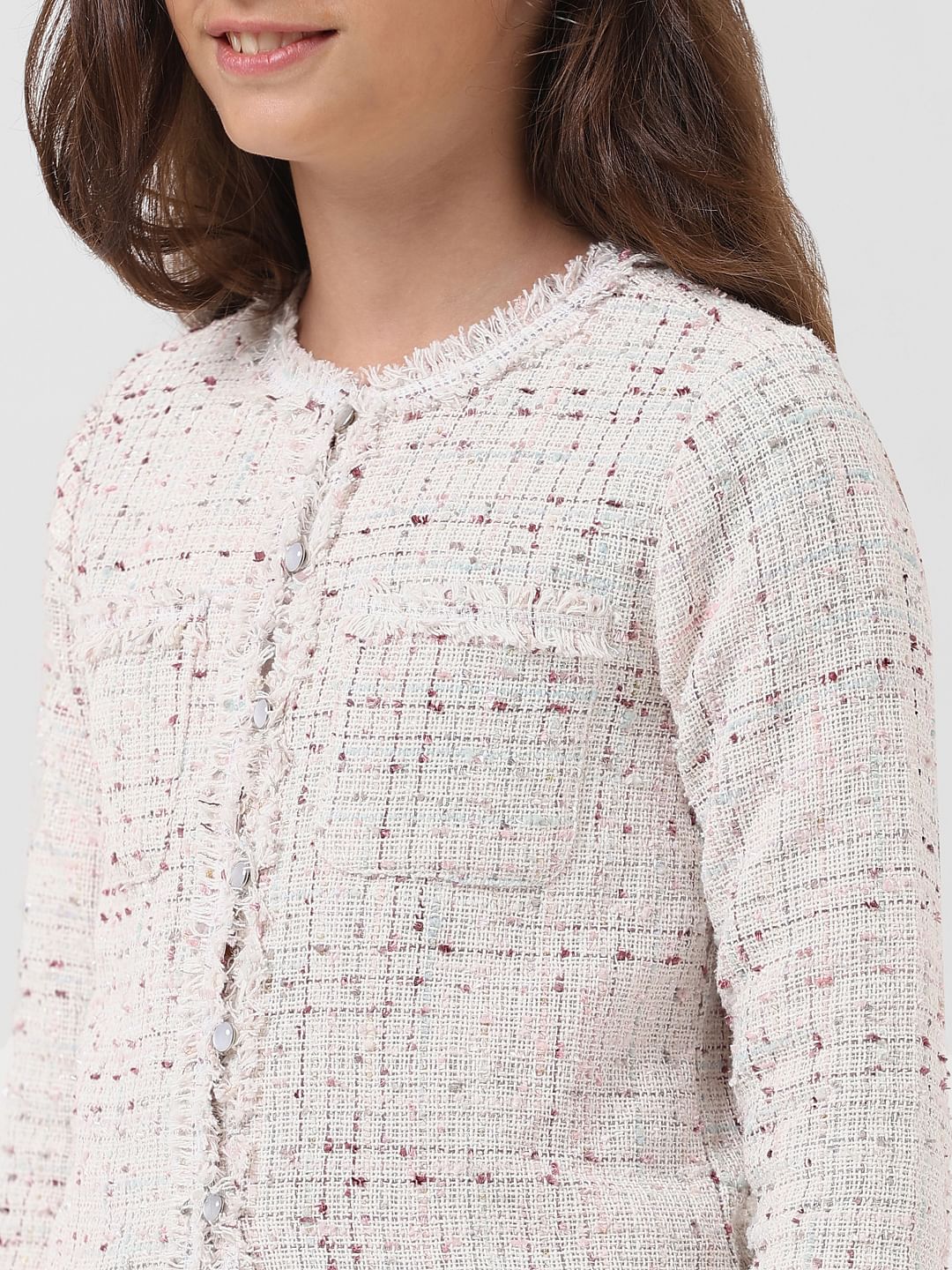 Girl White Yard Dyed Shirt