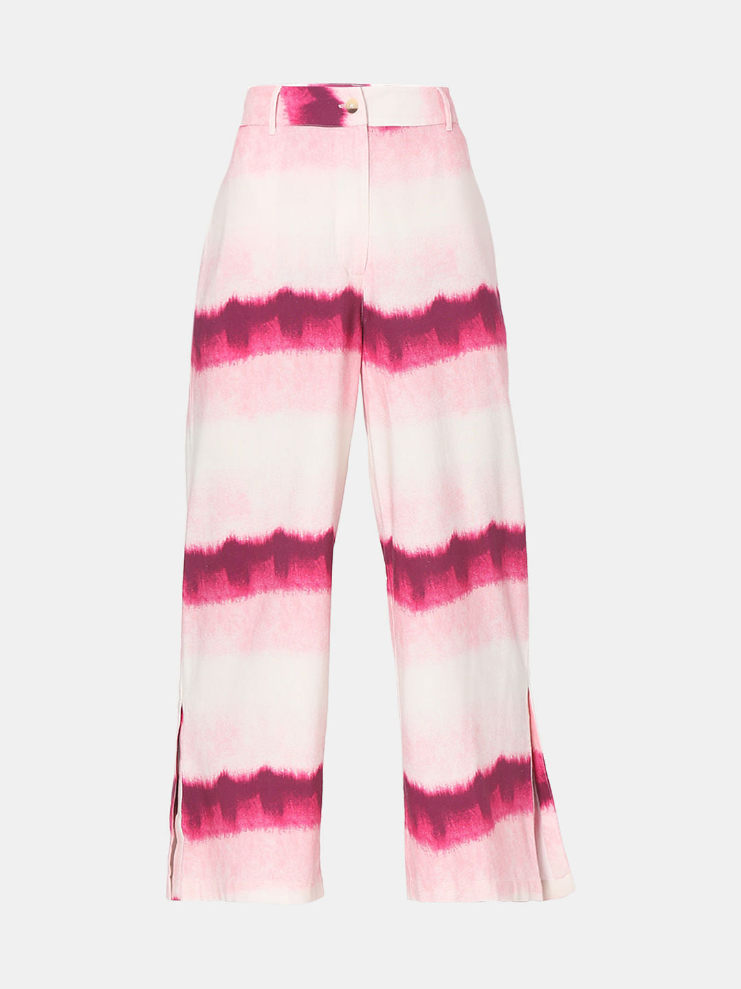Pink High Rise Ombre Co-Ord Set Pants