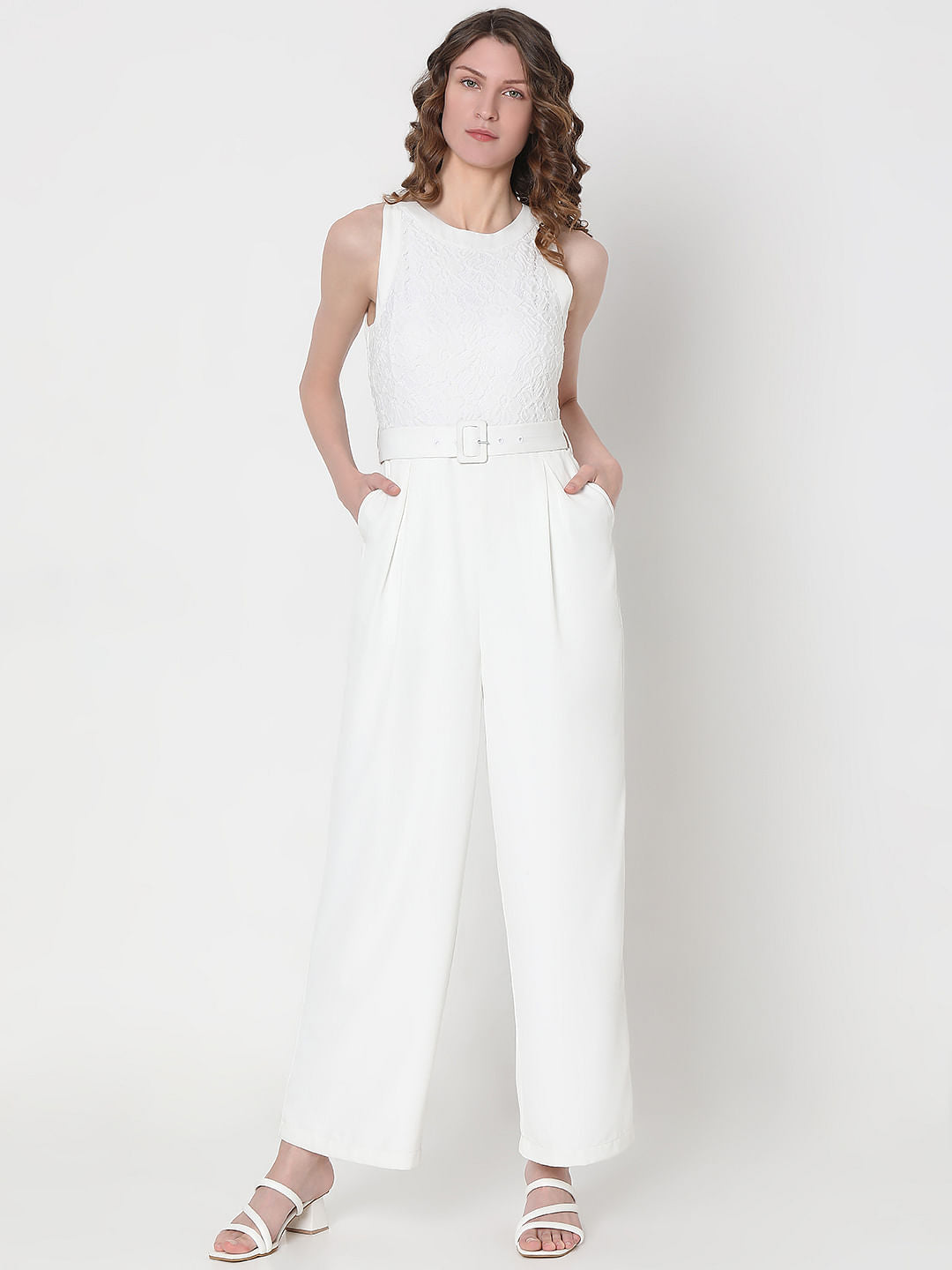 White Lace Jumpsuit