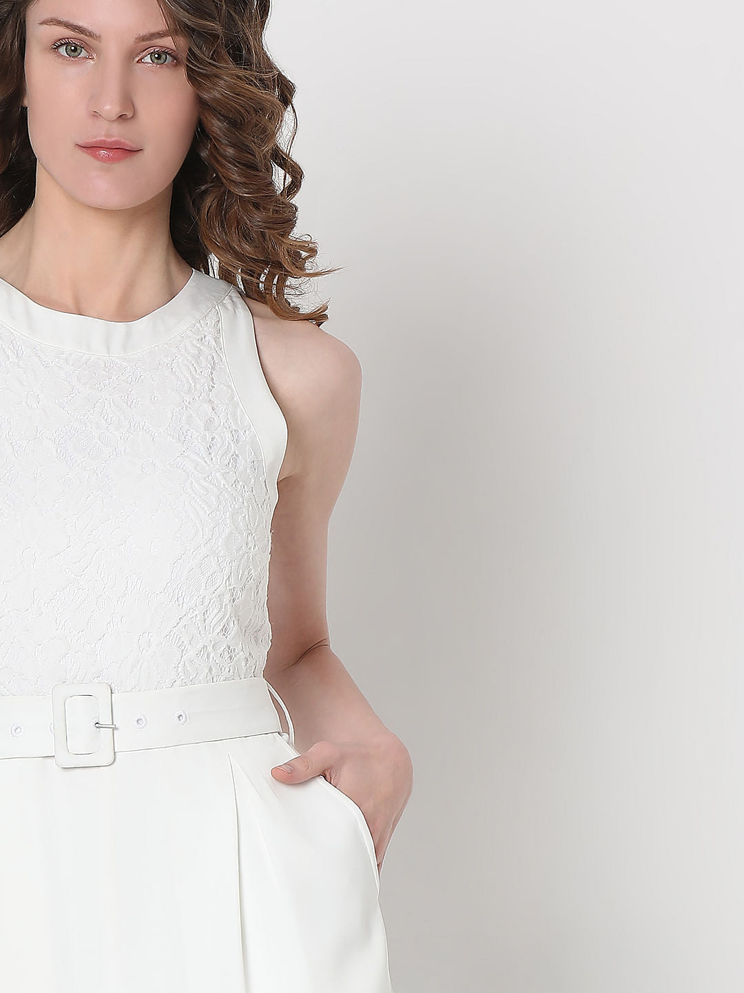 White Lace Jumpsuit