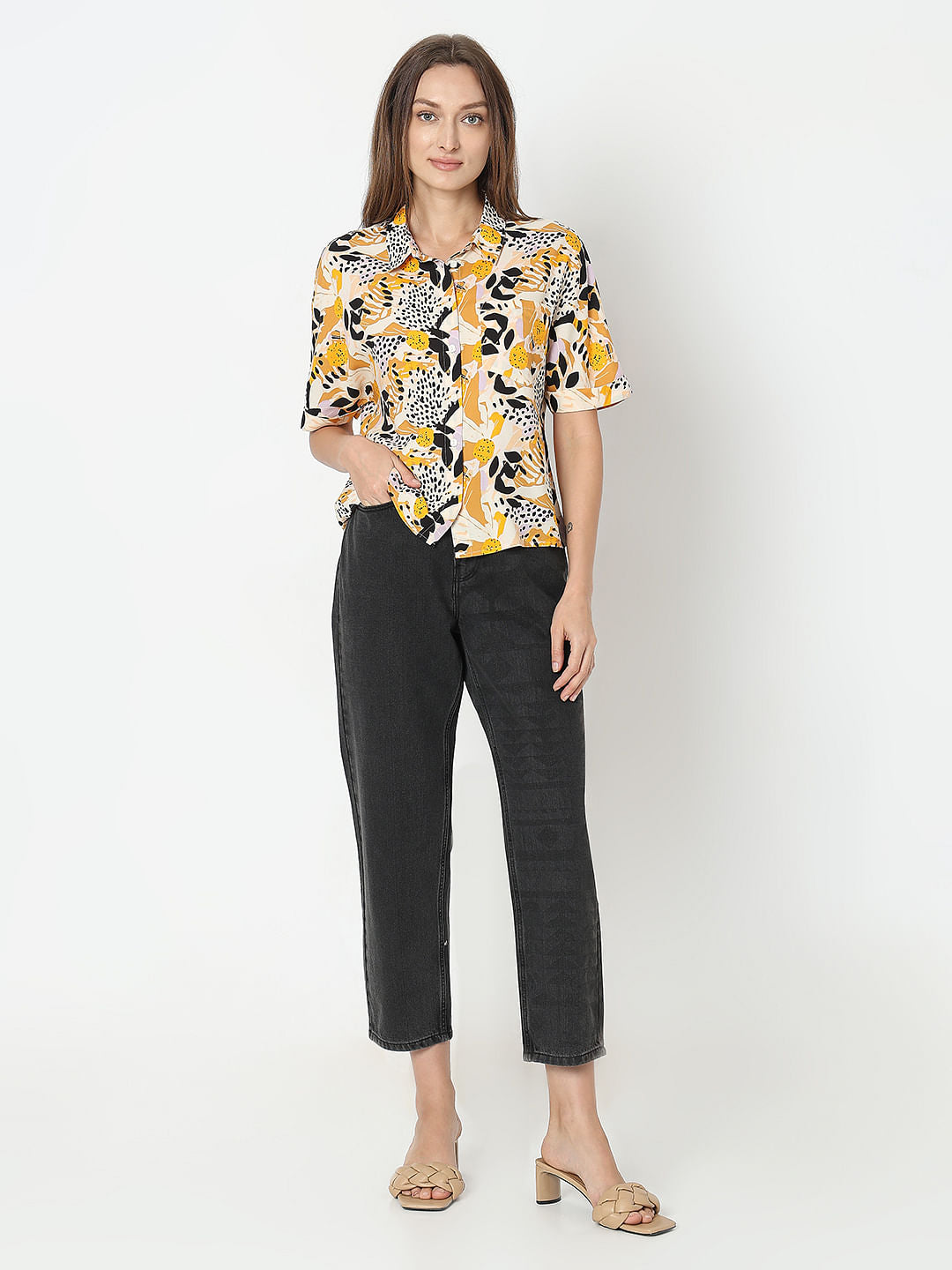 Black Printed Shirt