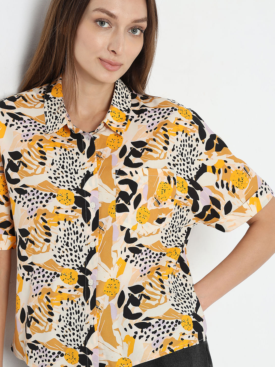 Black Printed Shirt