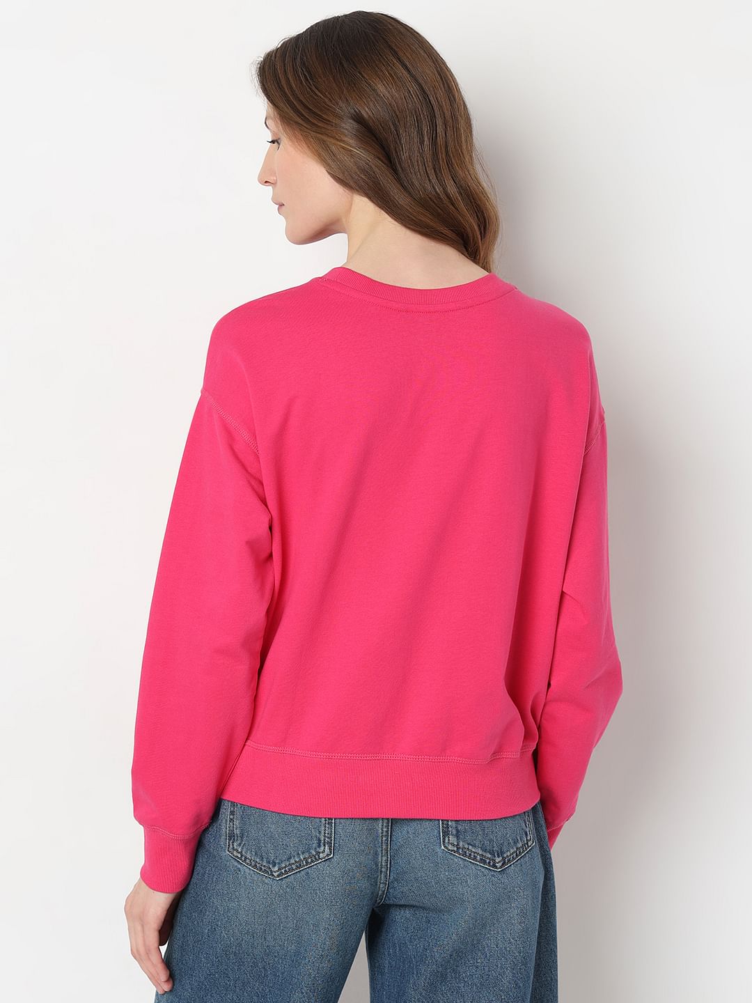 Pink Printed Sweatshirt