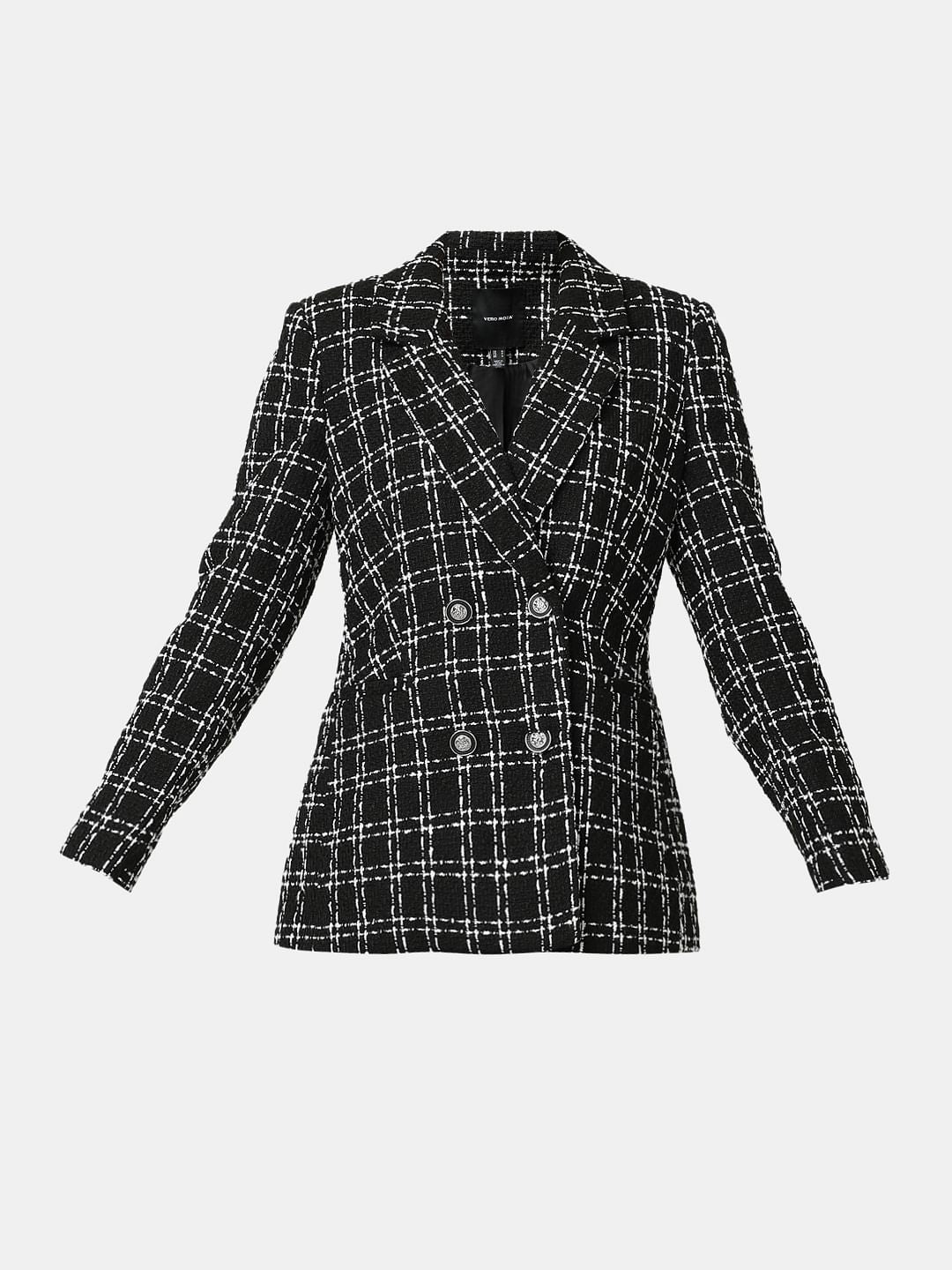 Black Tweed Tailored Blazer