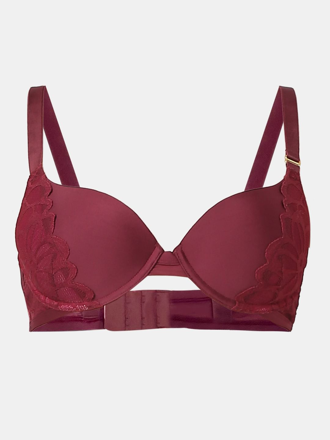 Intimates Maroon Underwired Padded T-Shirt Bra