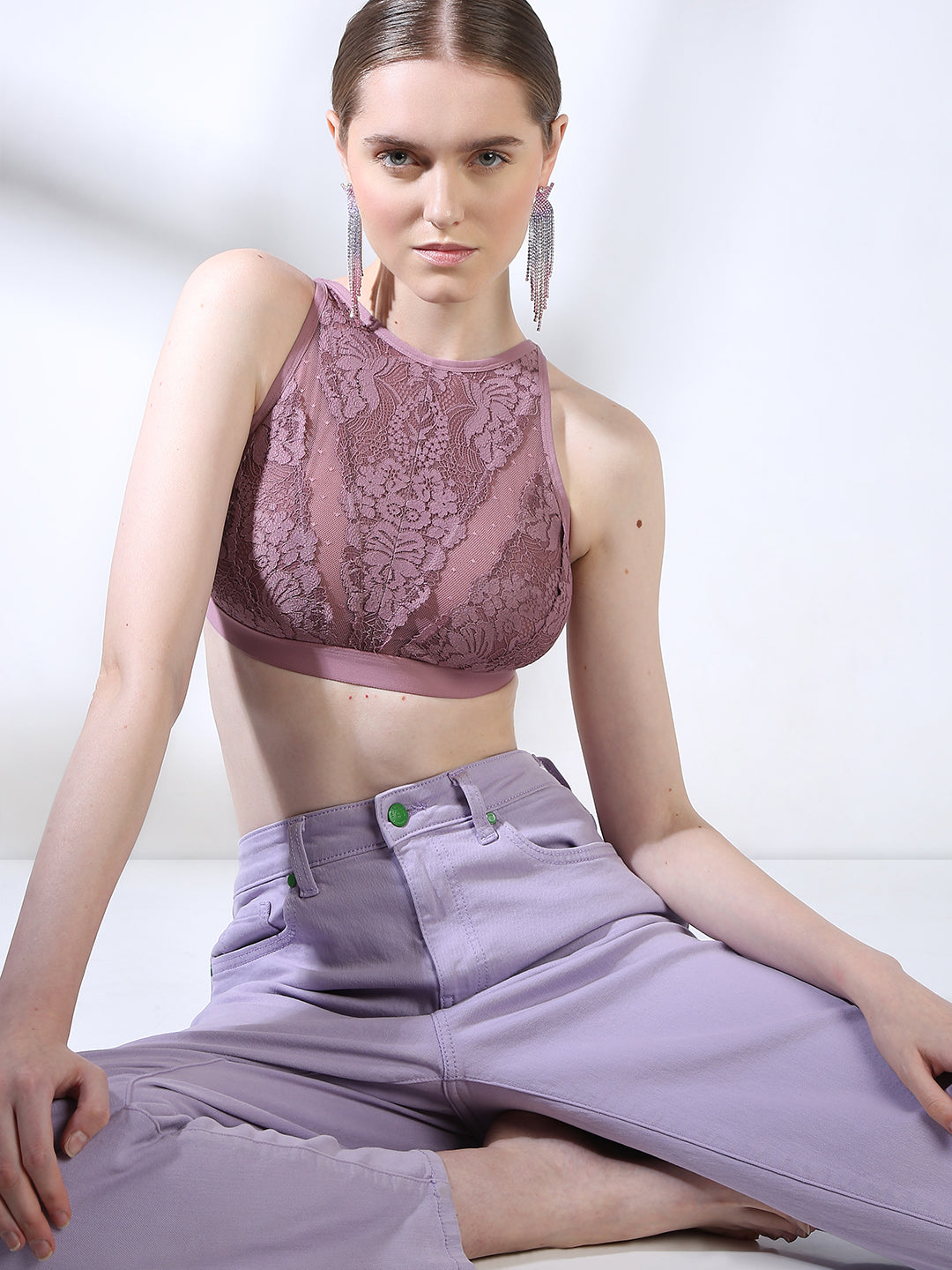 Mauve Lace Bralette