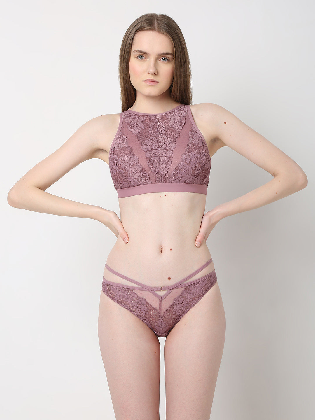 Mauve Lace Bralette