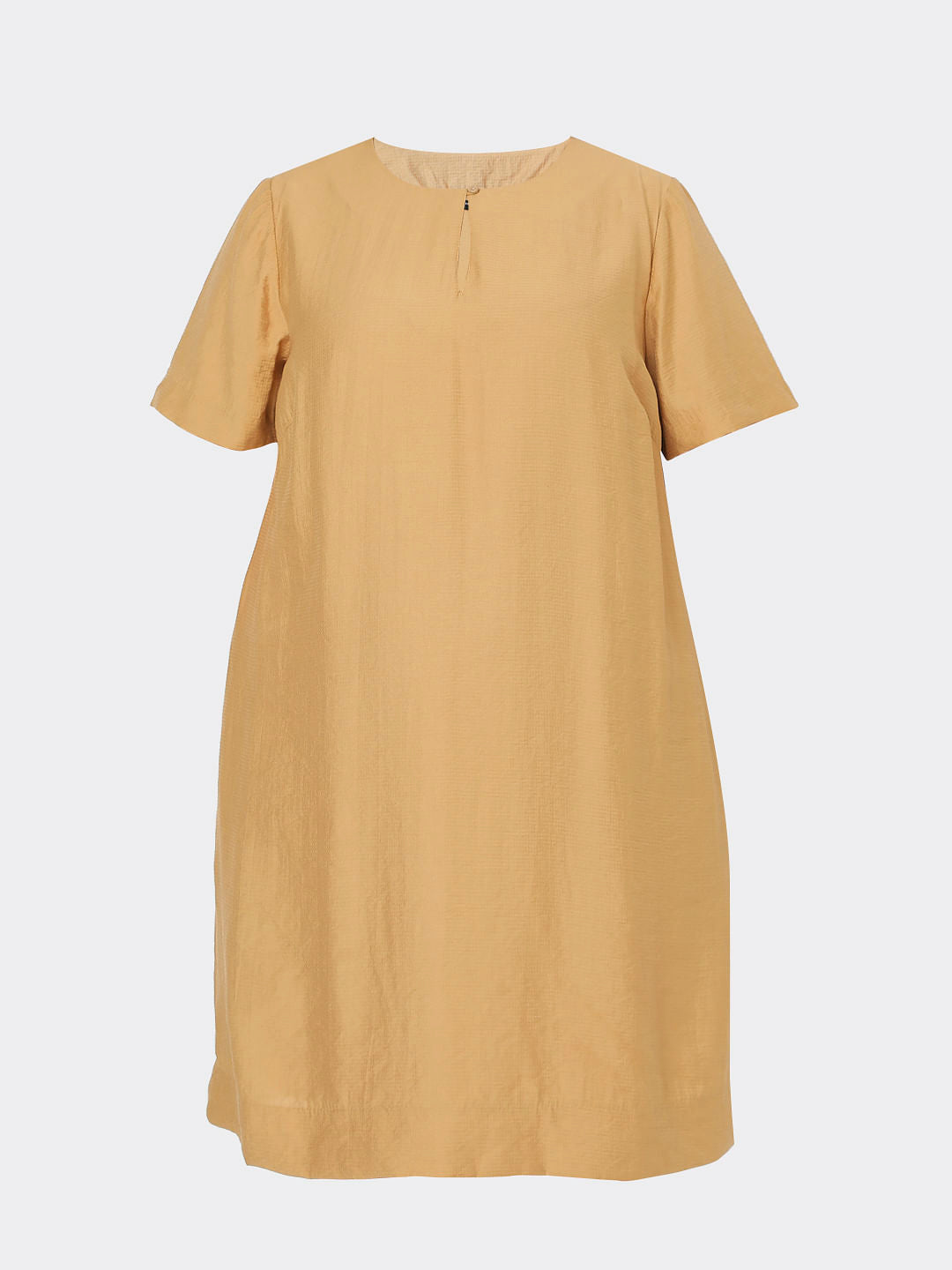 Curve Tan Brown Shift Dress