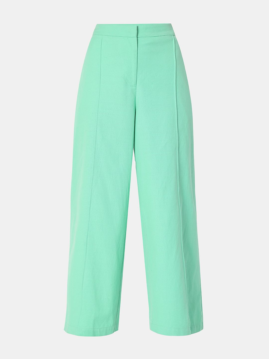 Mint Green High Rise Co-Ord Set Culottes
