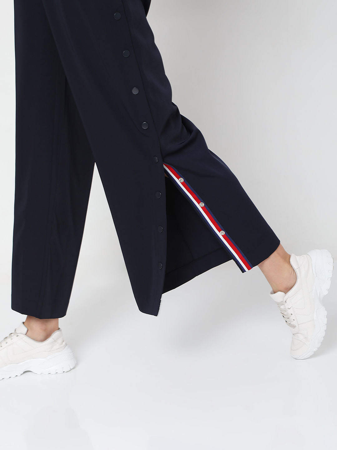 Blue High Rise Pants