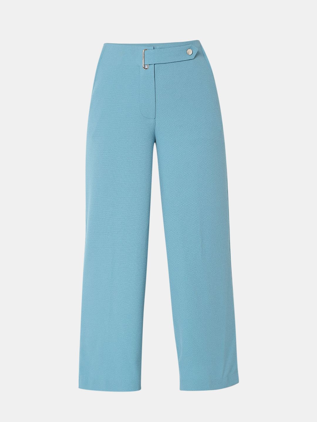 Blue High Rise Culottes