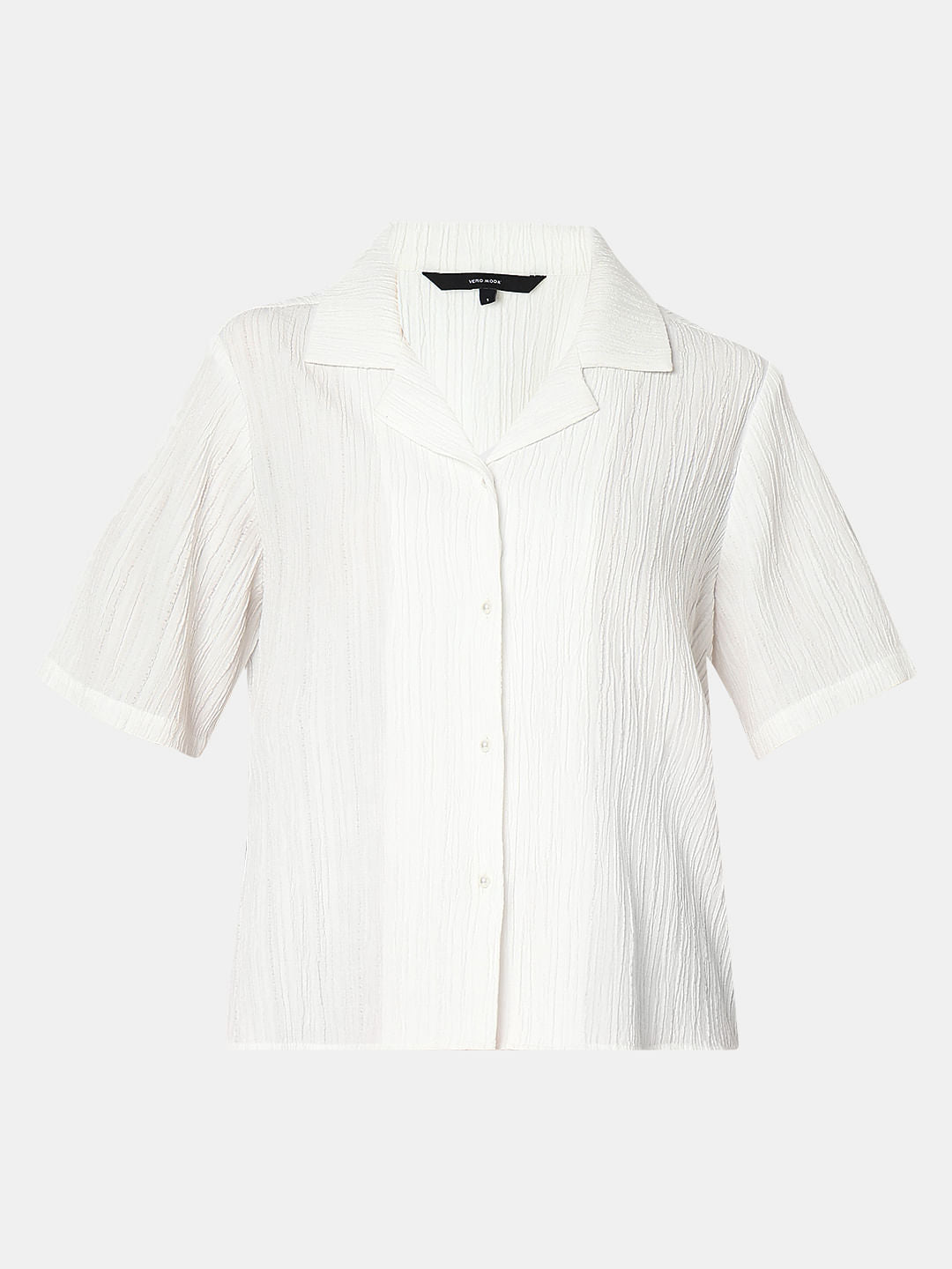 White Crinkled Shirt