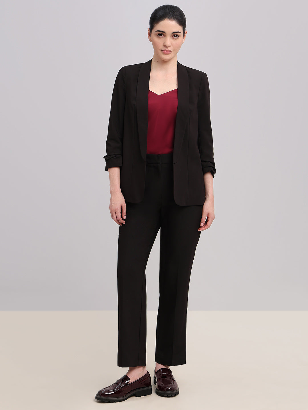 Black Longline Tailored Blazer
