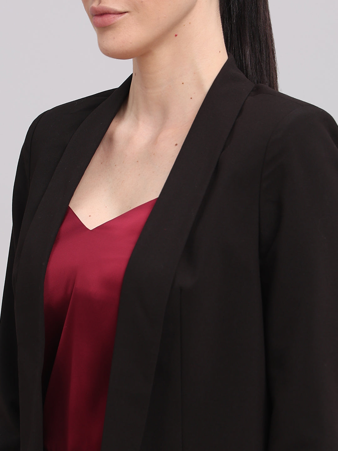 Black Longline Tailored Blazer