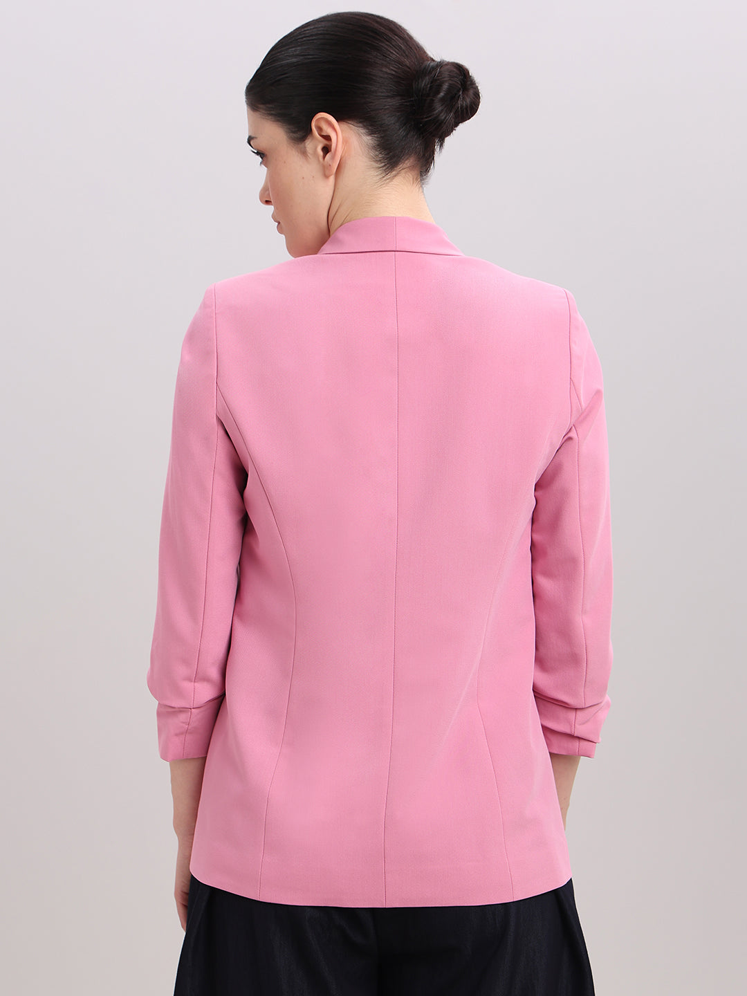 Pink Longline Tailored Blazer