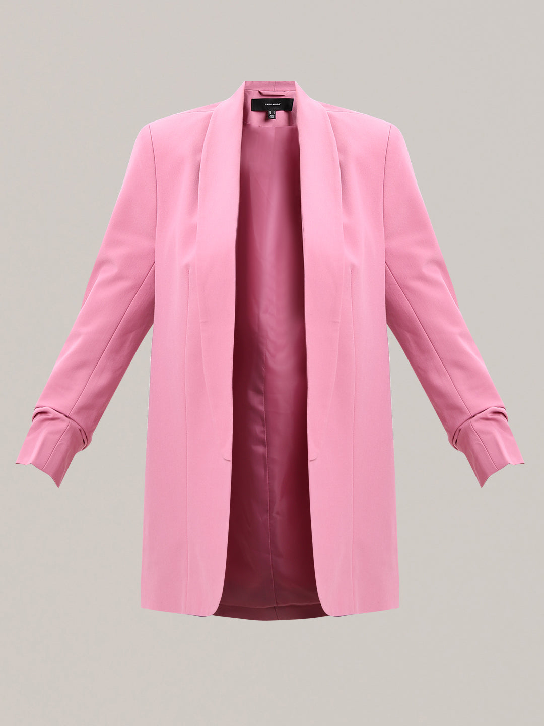 Pink Longline Tailored Blazer