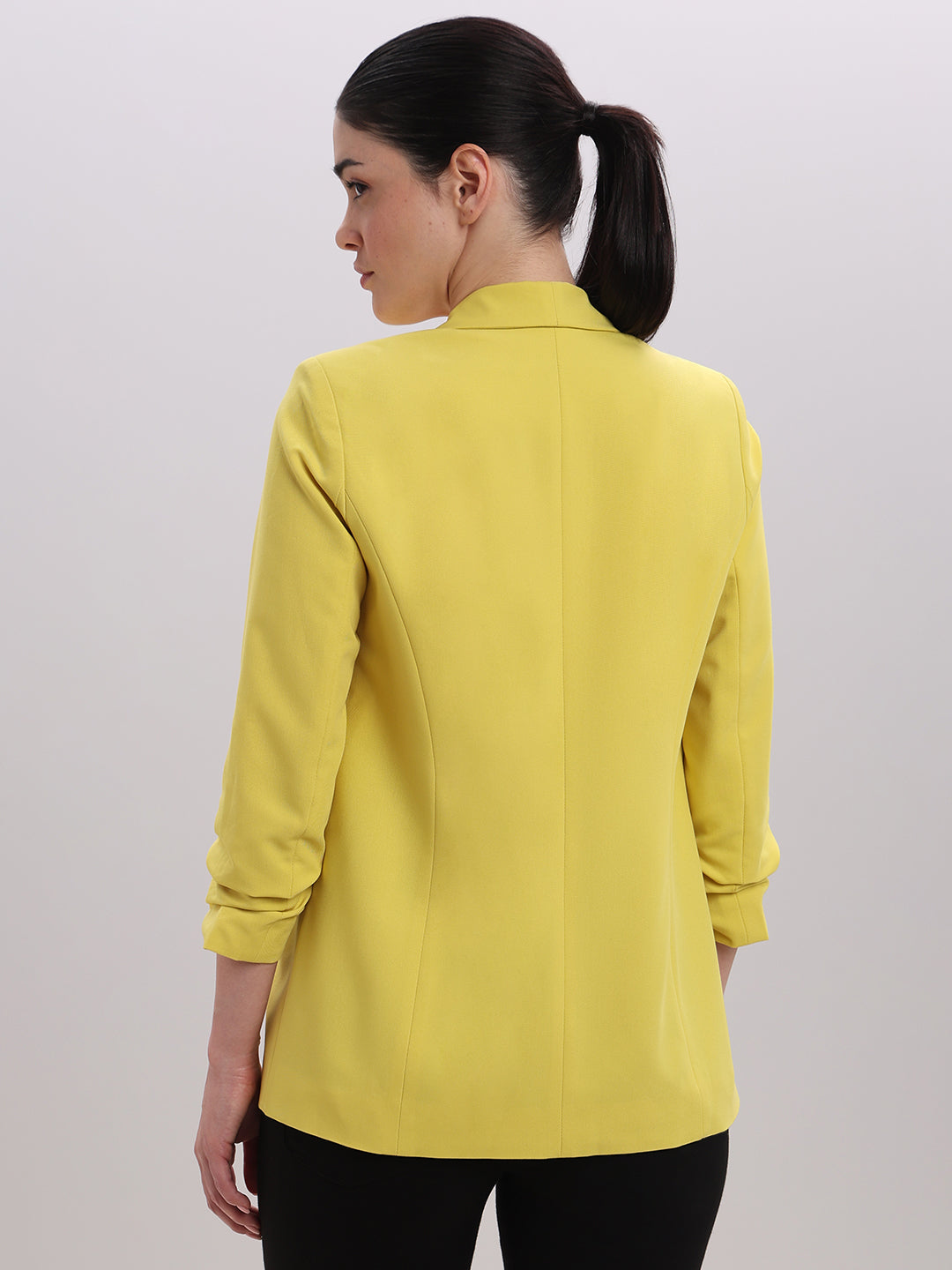Yellow Longline Tailored Blazer