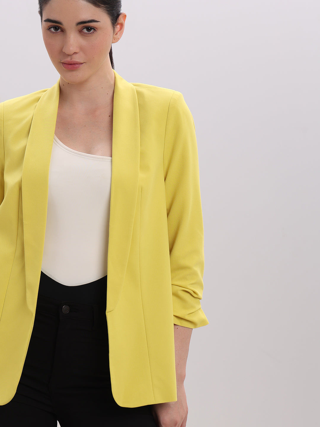 Yellow Longline Tailored Blazer