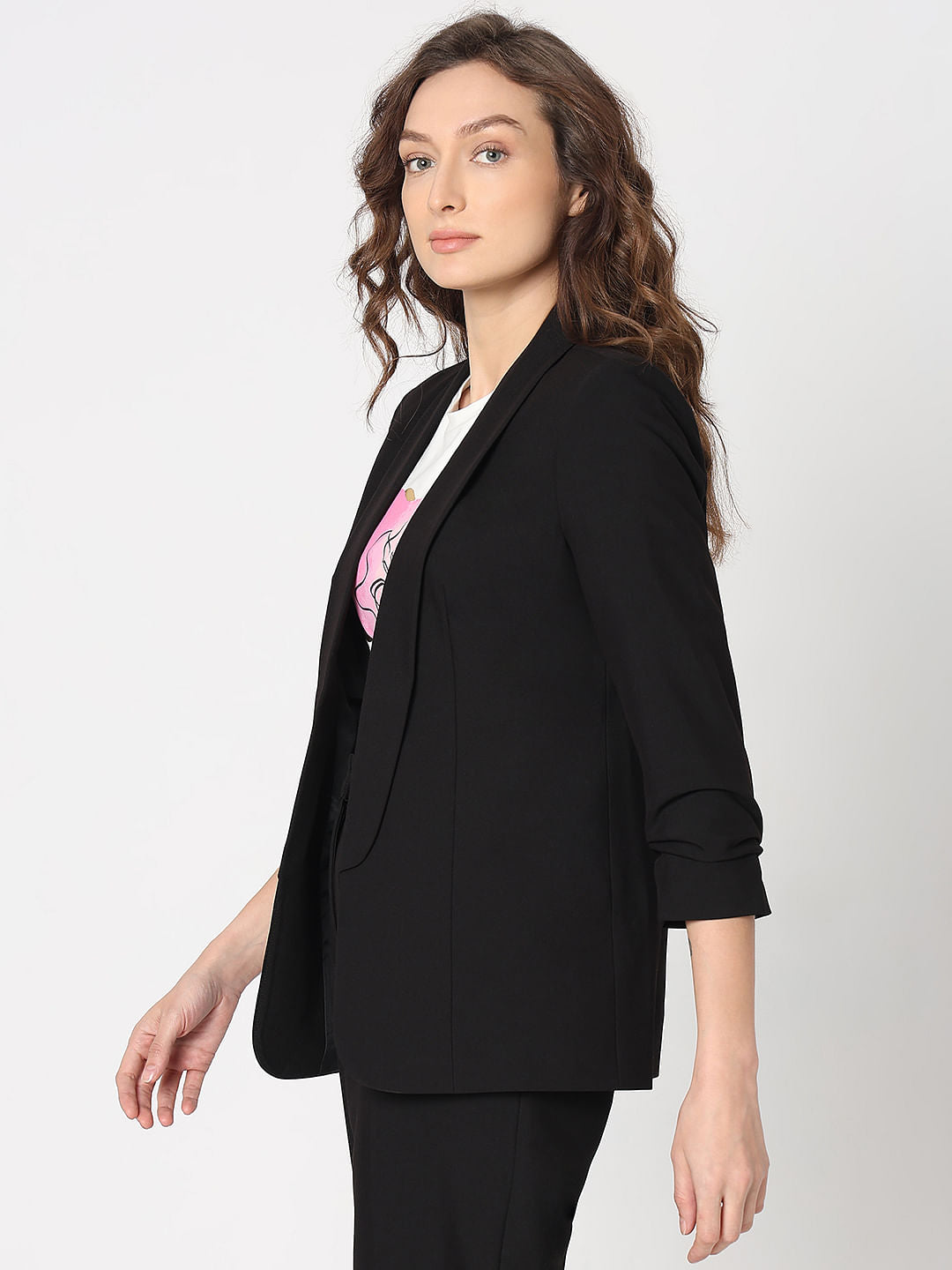 Black Tailored Co-Ord Set Blazer