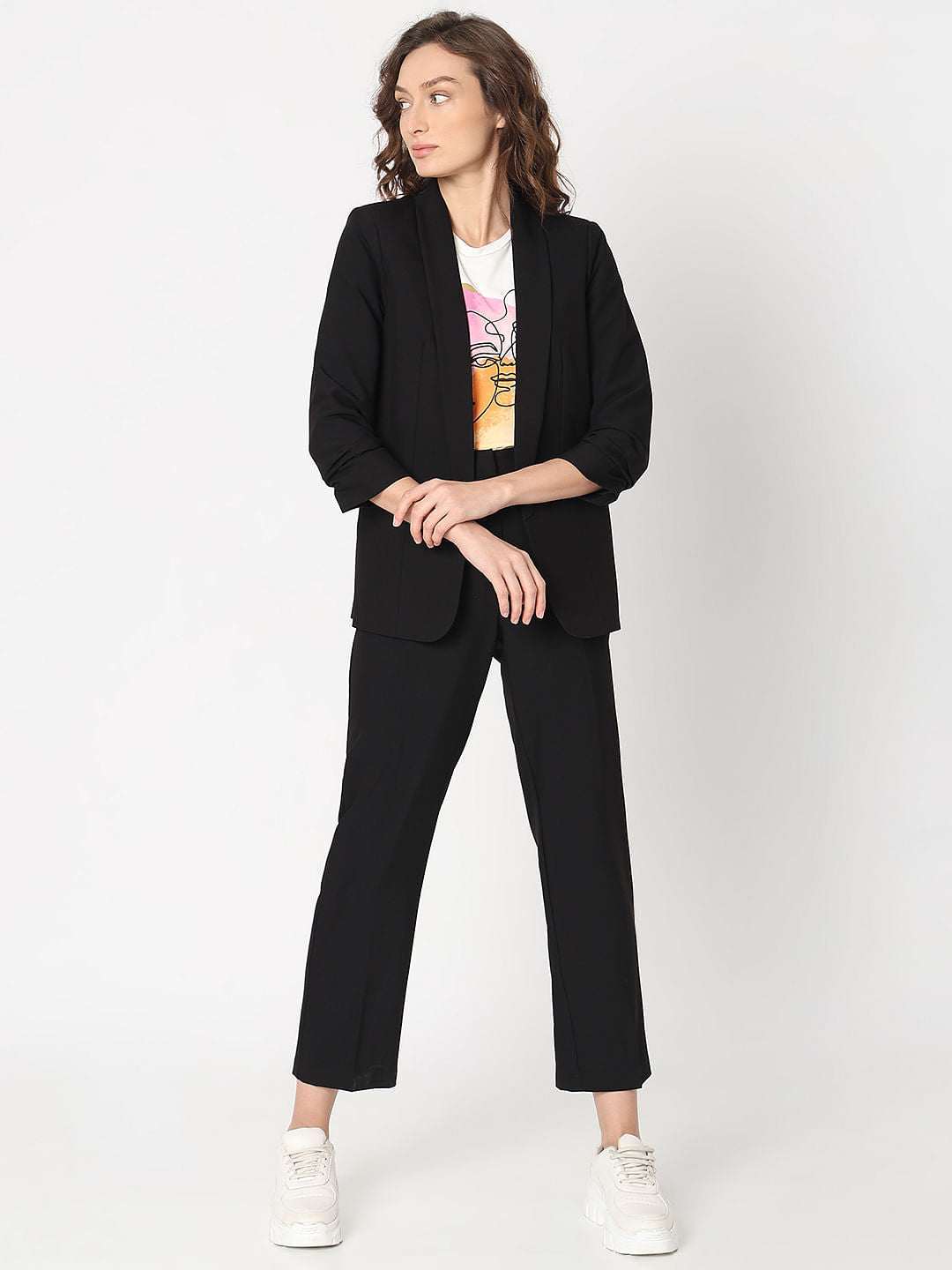 Black Tailored Co-Ord Set Blazer