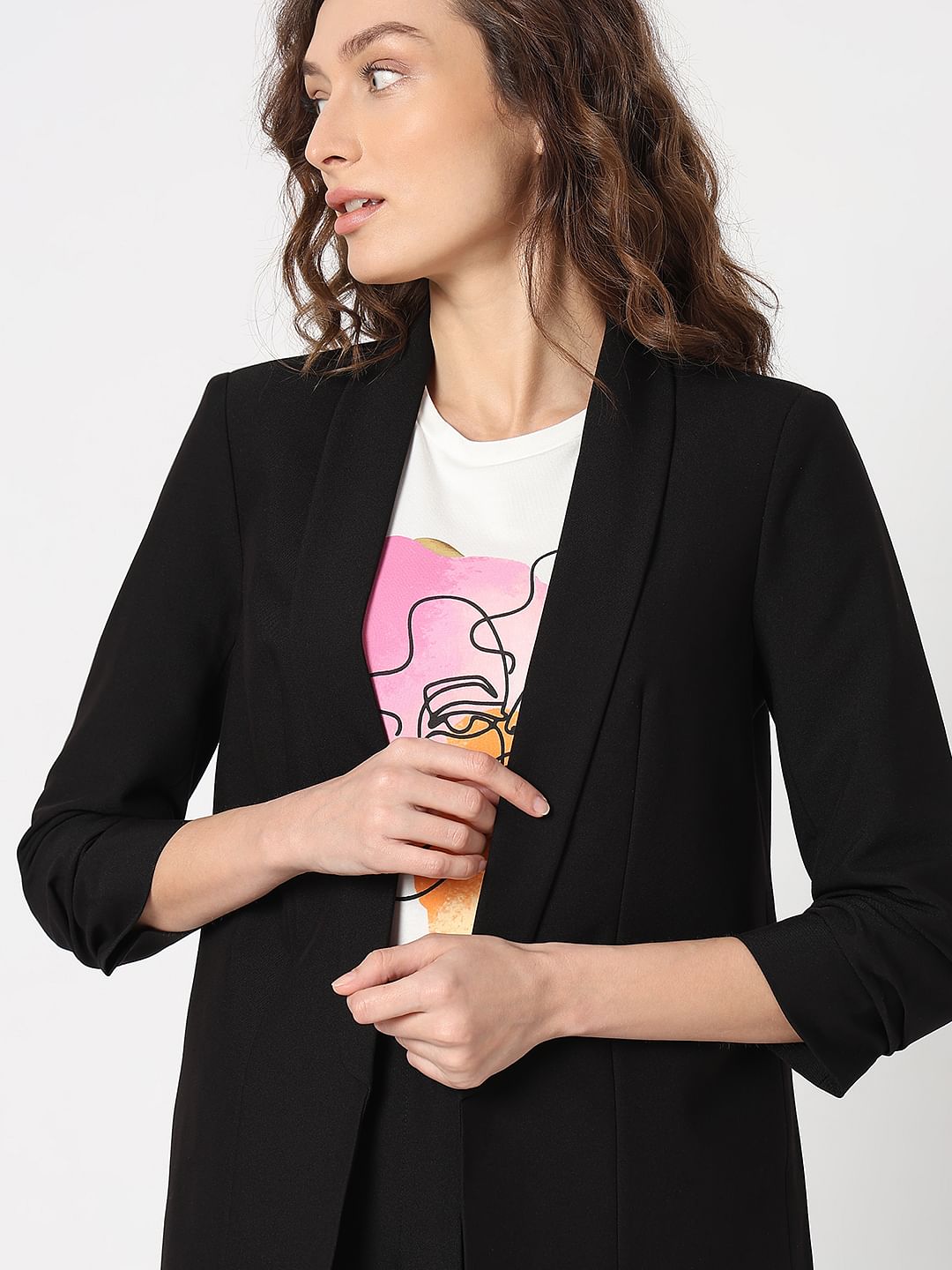 Black Tailored Co-Ord Set Blazer