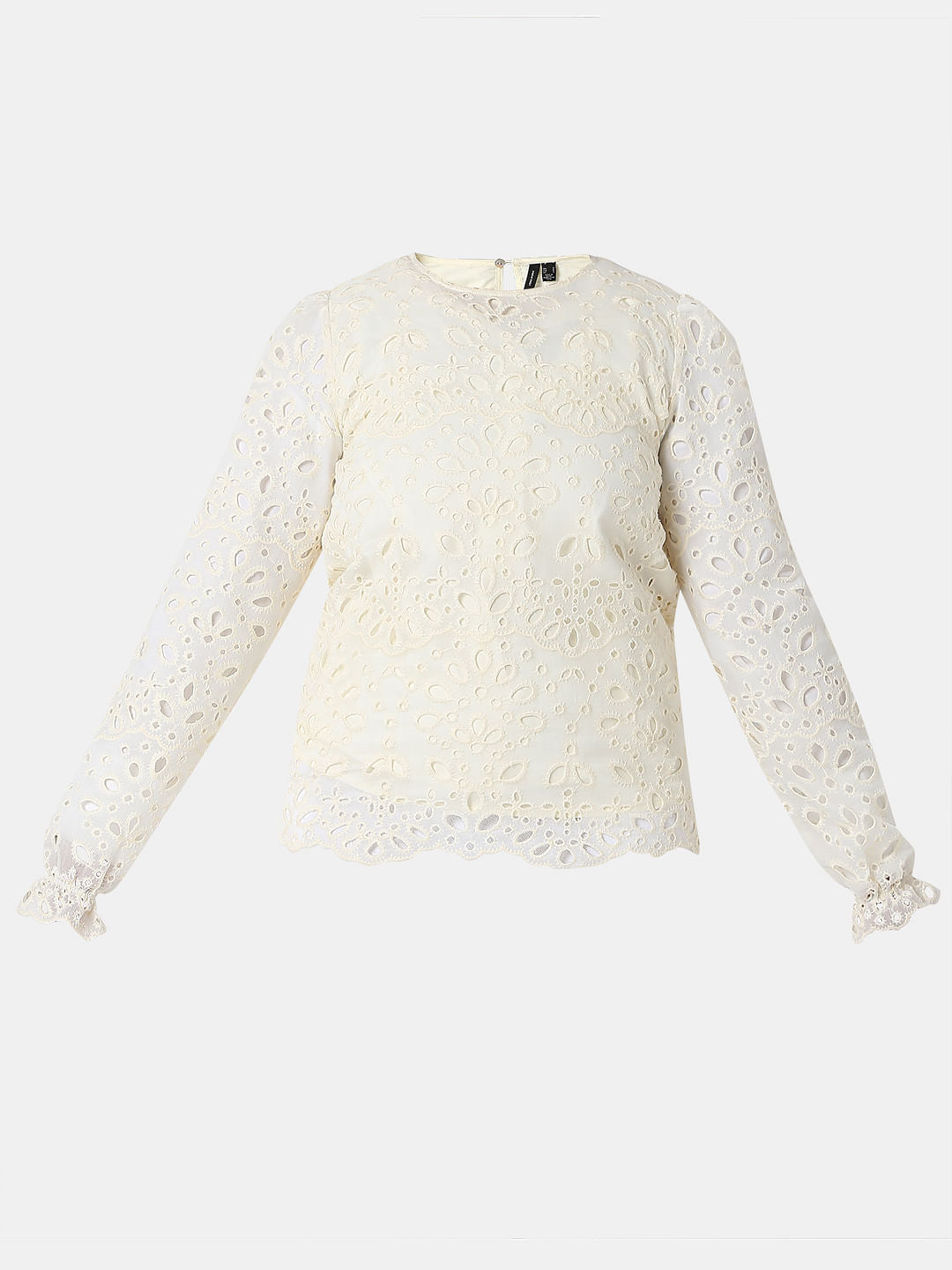 Off-White Schiffli Top