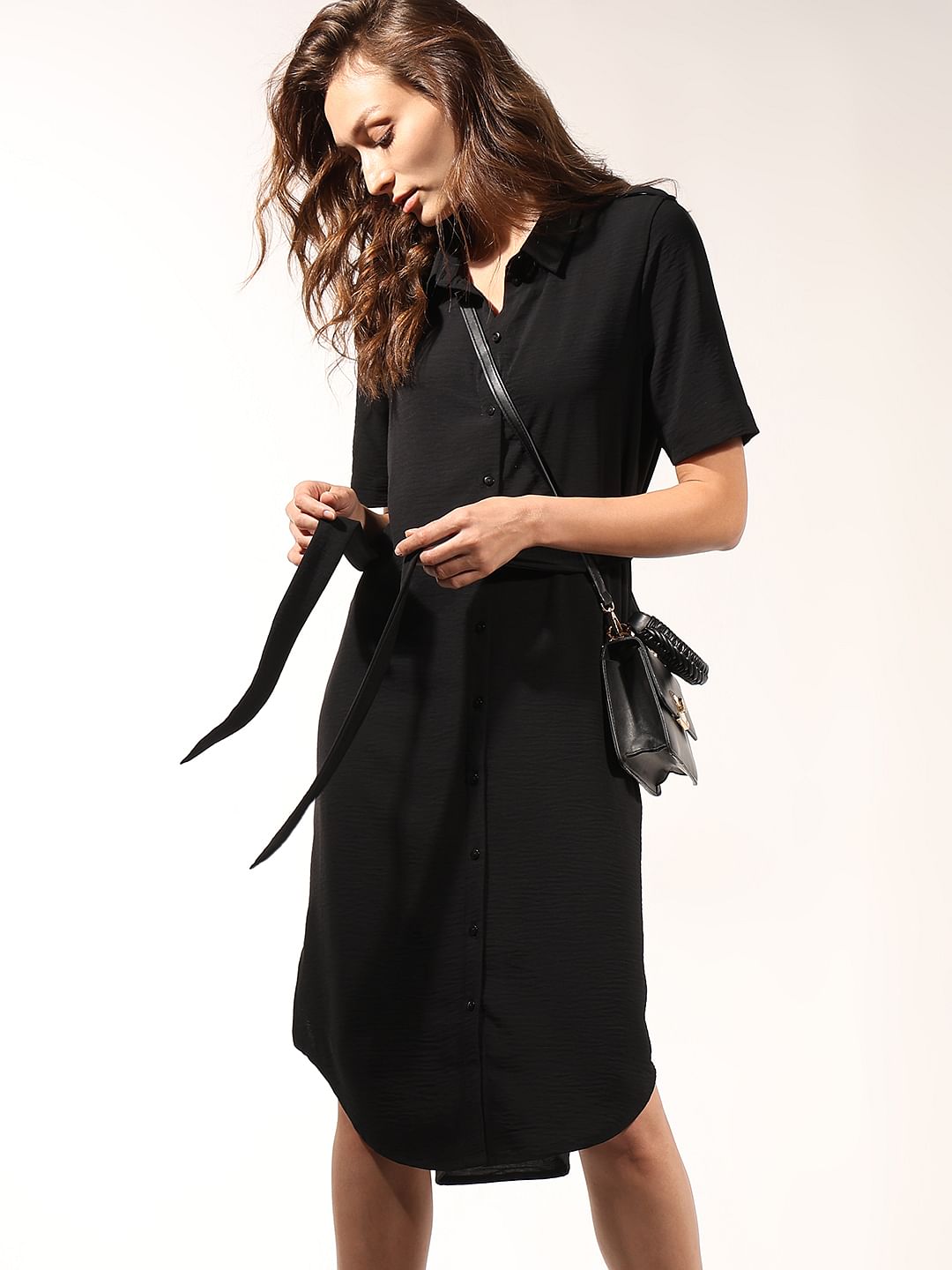Black Shirt Dress
