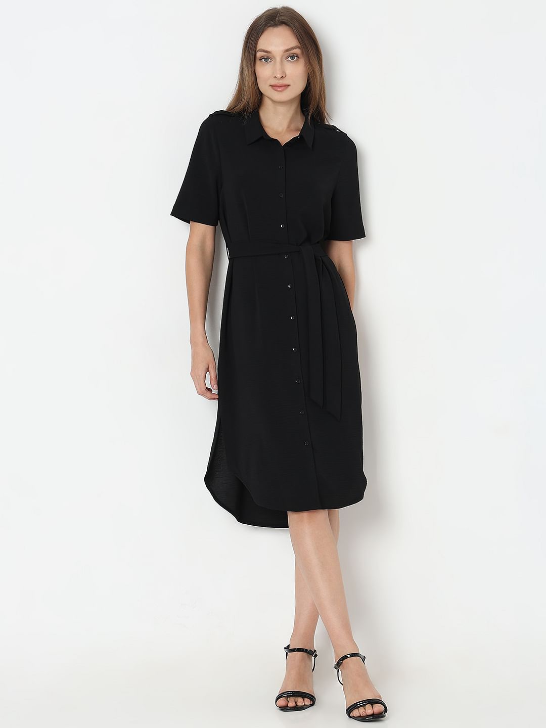 Black Shirt Dress