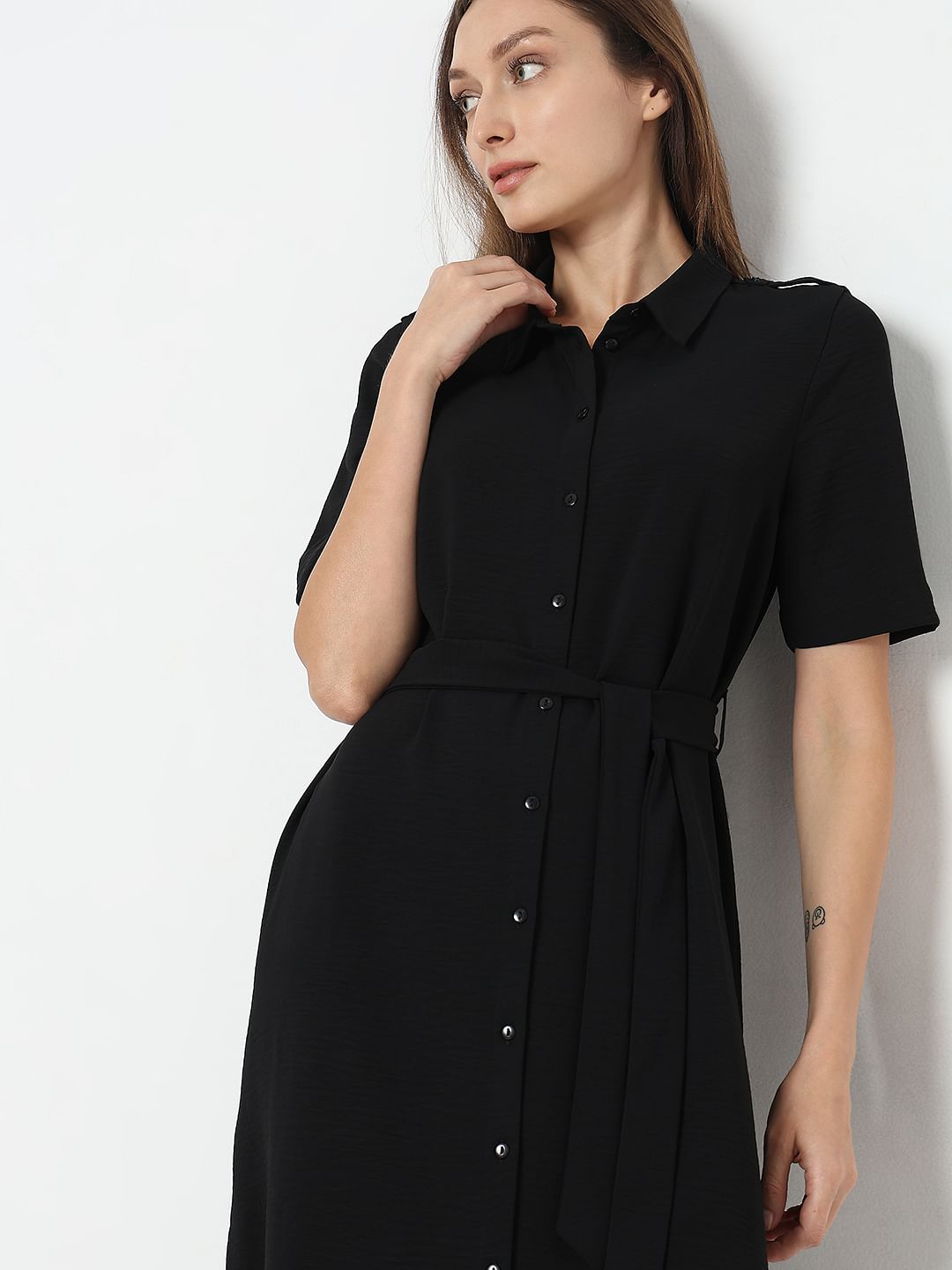 Black Shirt Dress