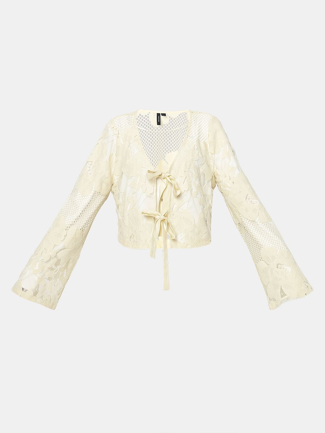 Light Yellow Lace Cardigan