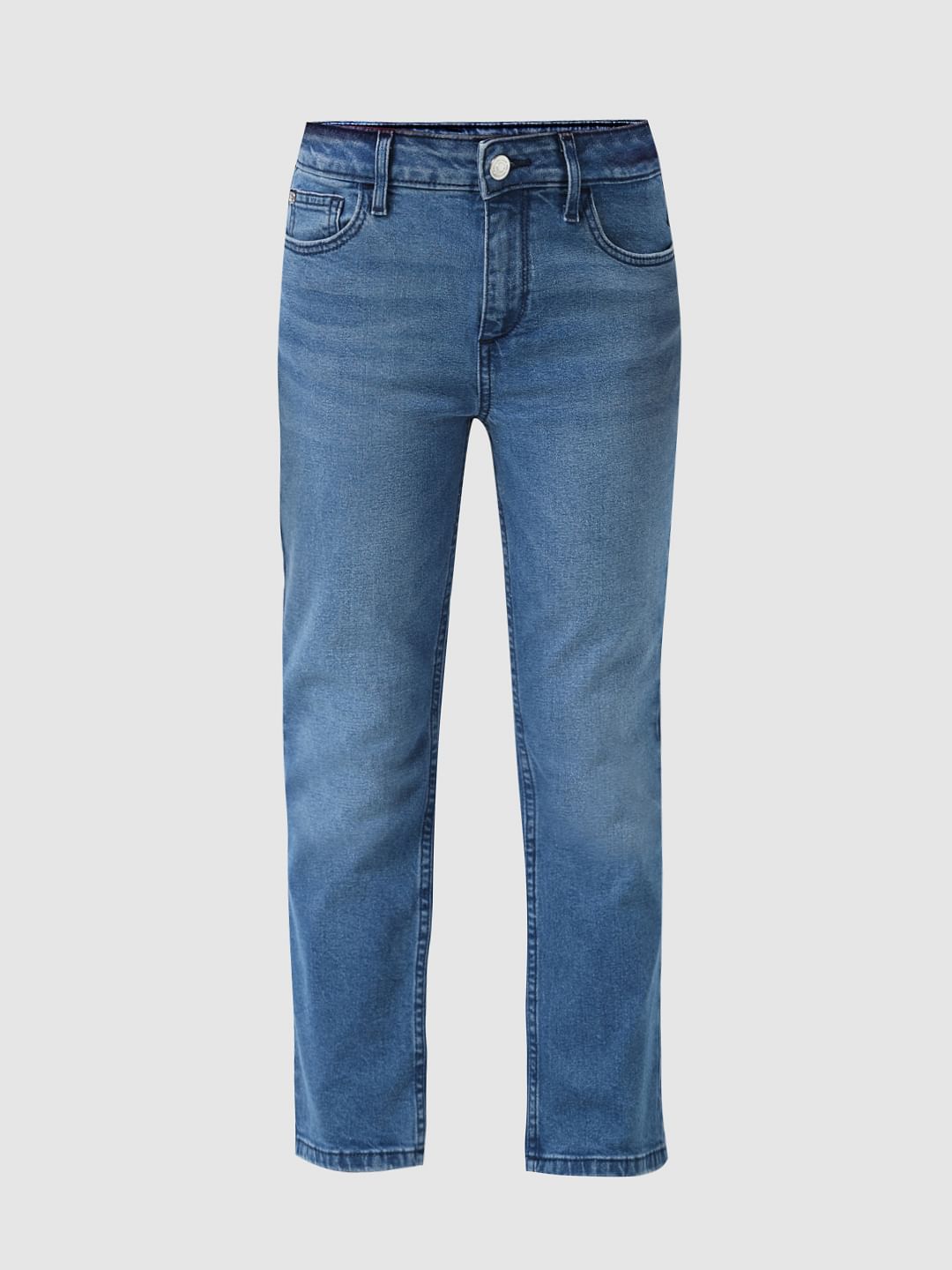 Girl Blue Mid Rise Bootcut Jeans