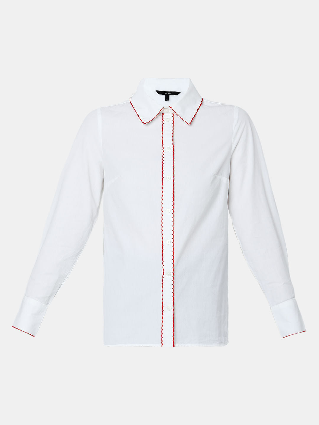 White Embroidered Shirt