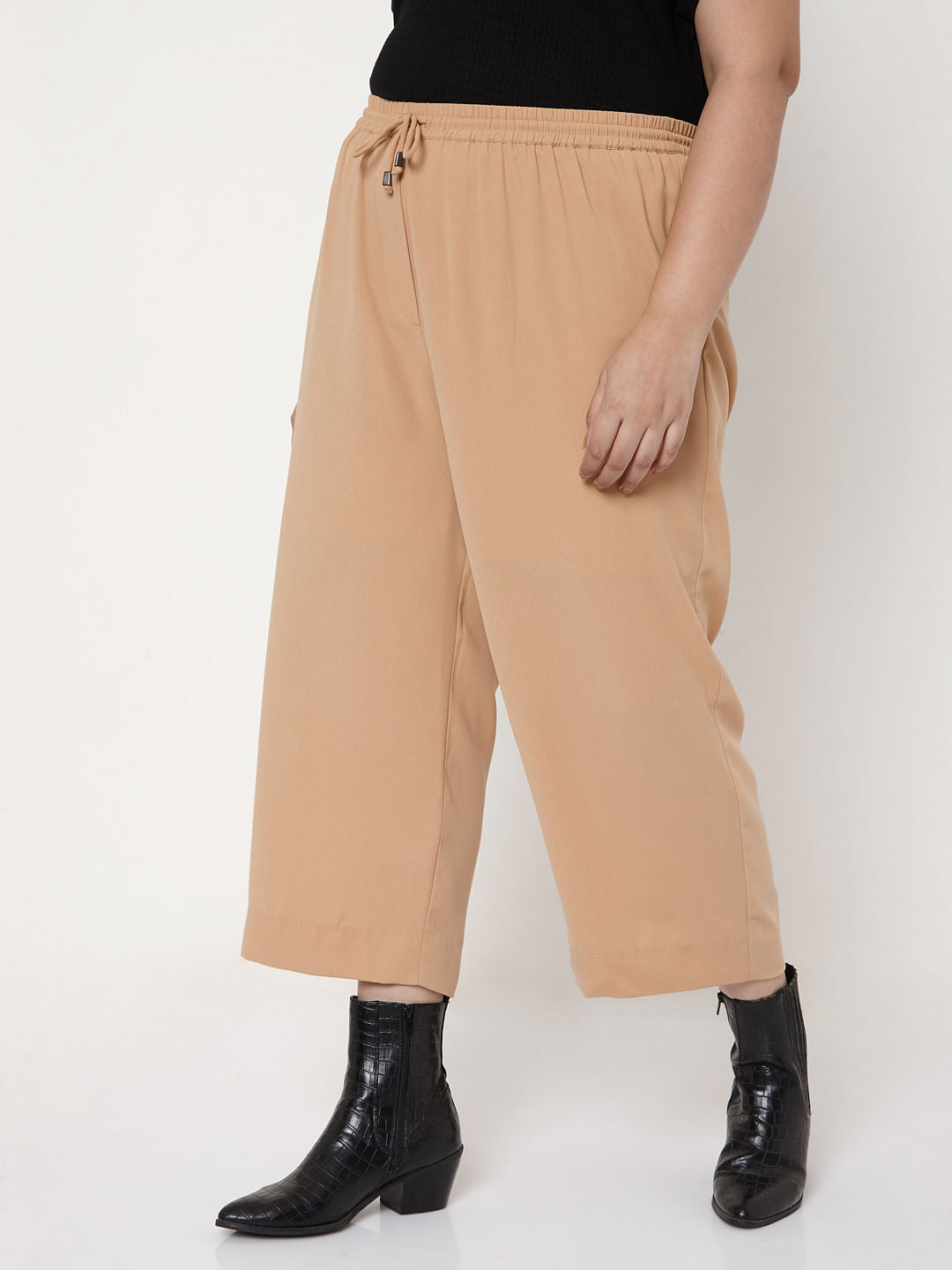 Curve Dark Beige Pants