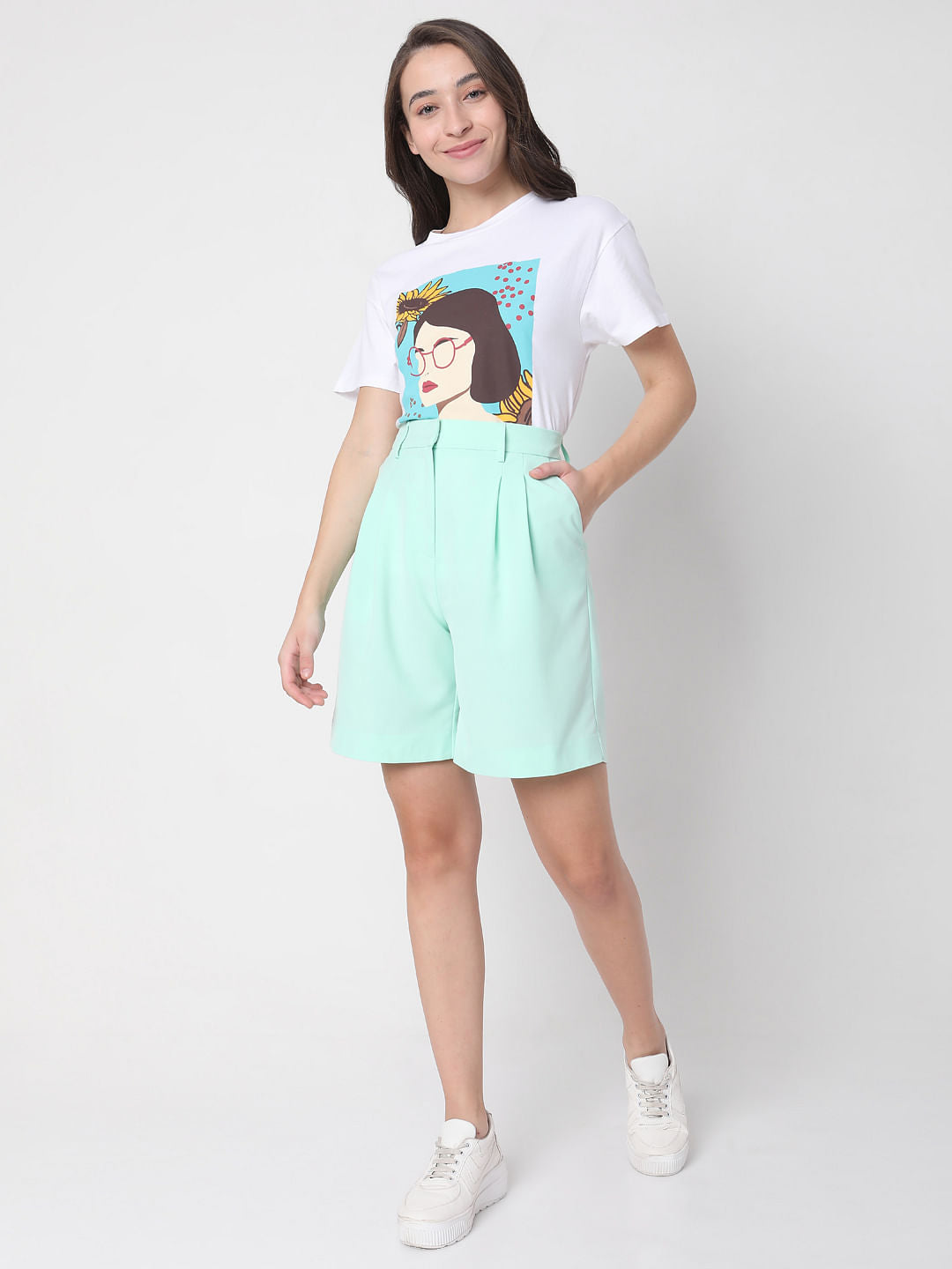 Green Co-Ord Set Shorts