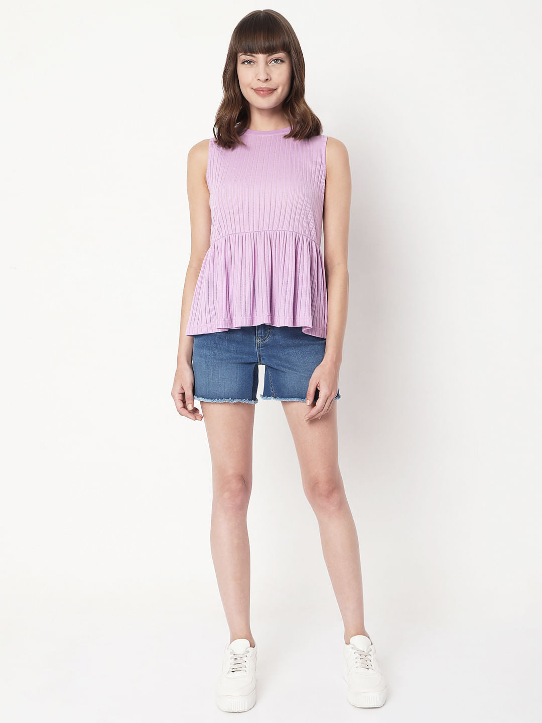 Purple Flared T-Shirt