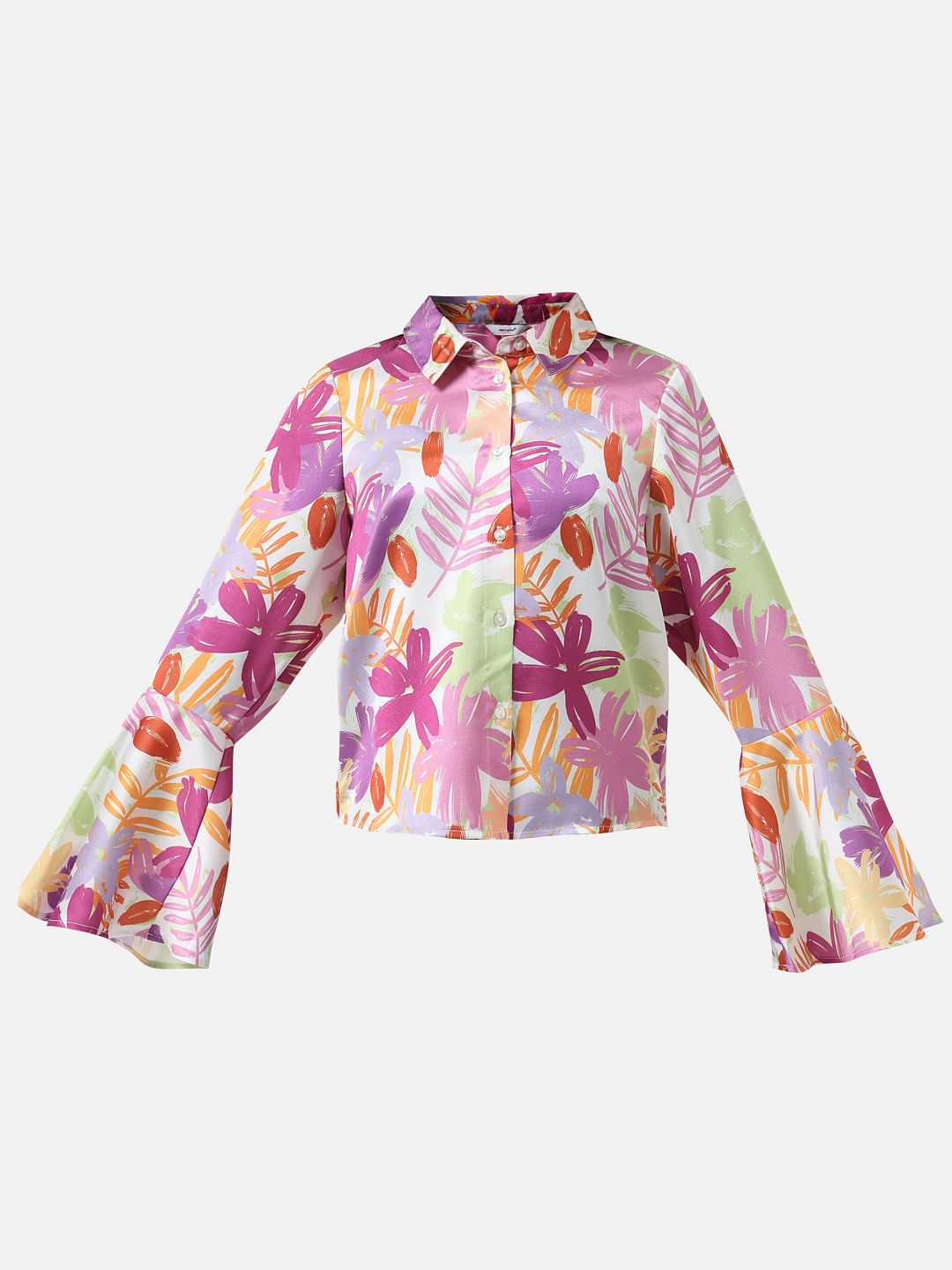 Girl Multi-Coloured Floral Shirt