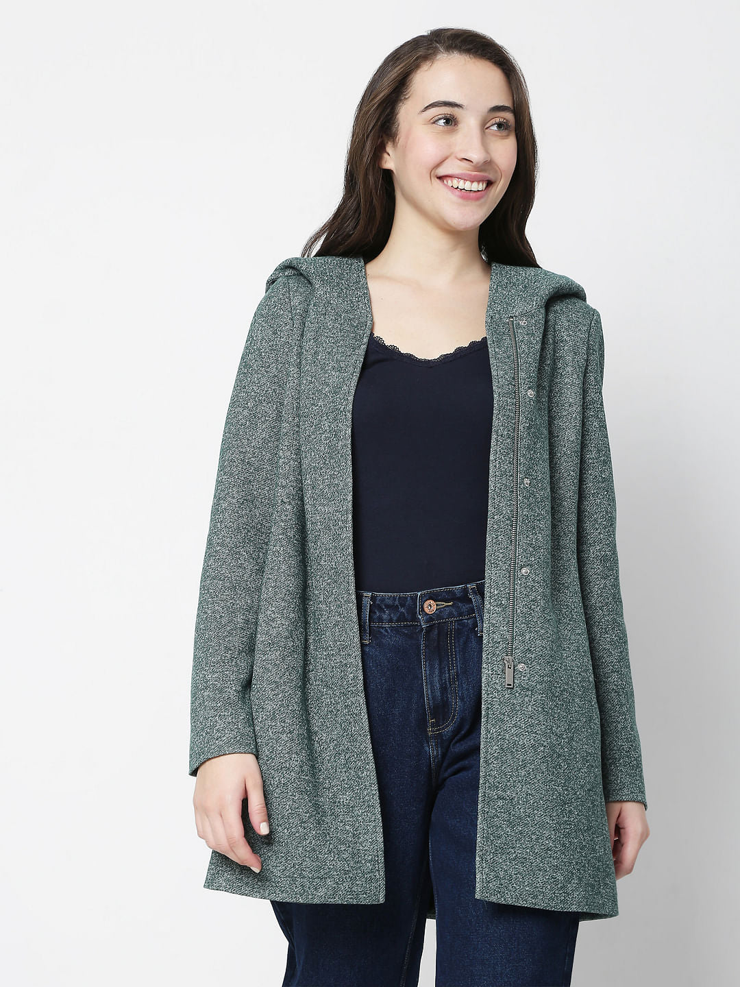 Green Hooded Coat