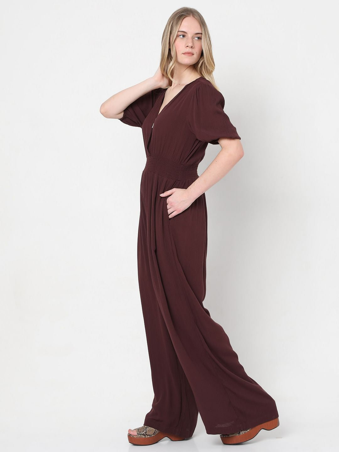 Maroon Jumpsuit