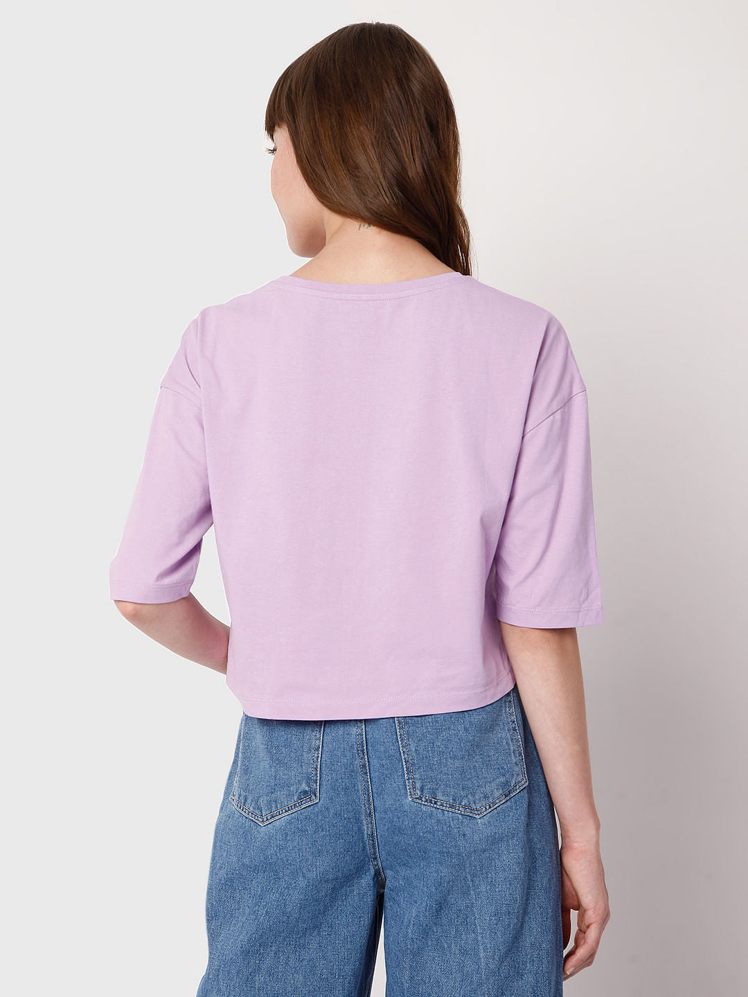 Lilac Graphic Print T-Shirt