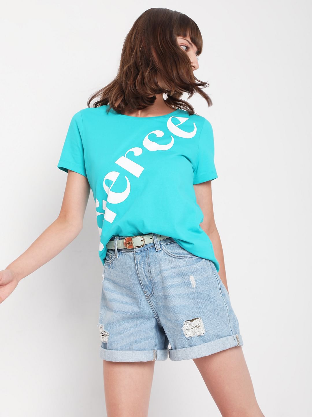 Blue Graphic Print T-Shirt