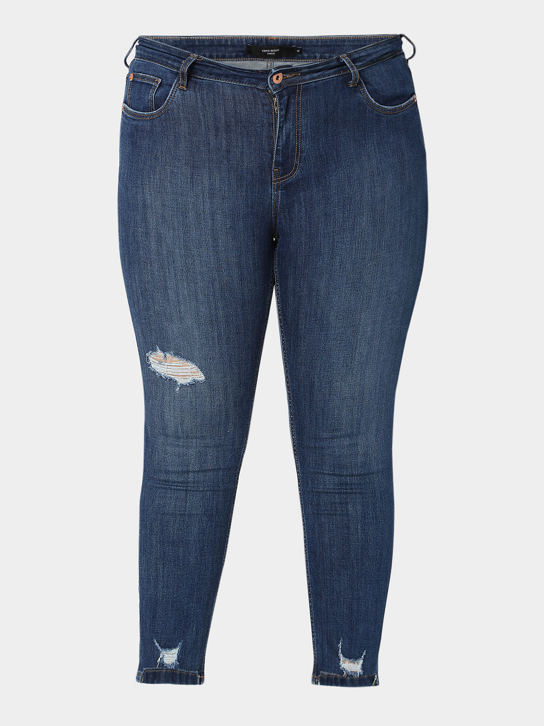 Curve Blue High Waist Wendy Skinny Jeans