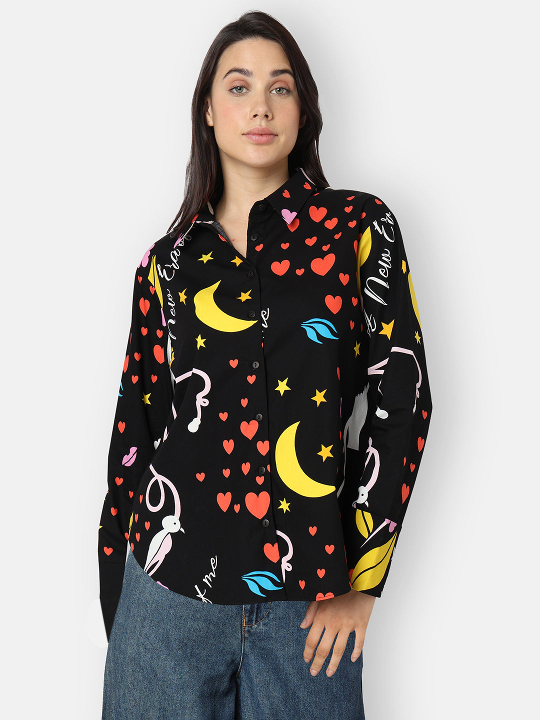 Black Printed Shirt
