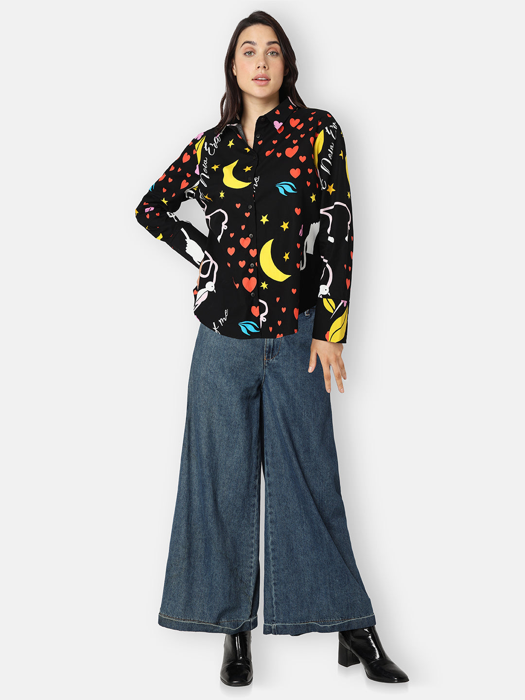 Black Printed Shirt