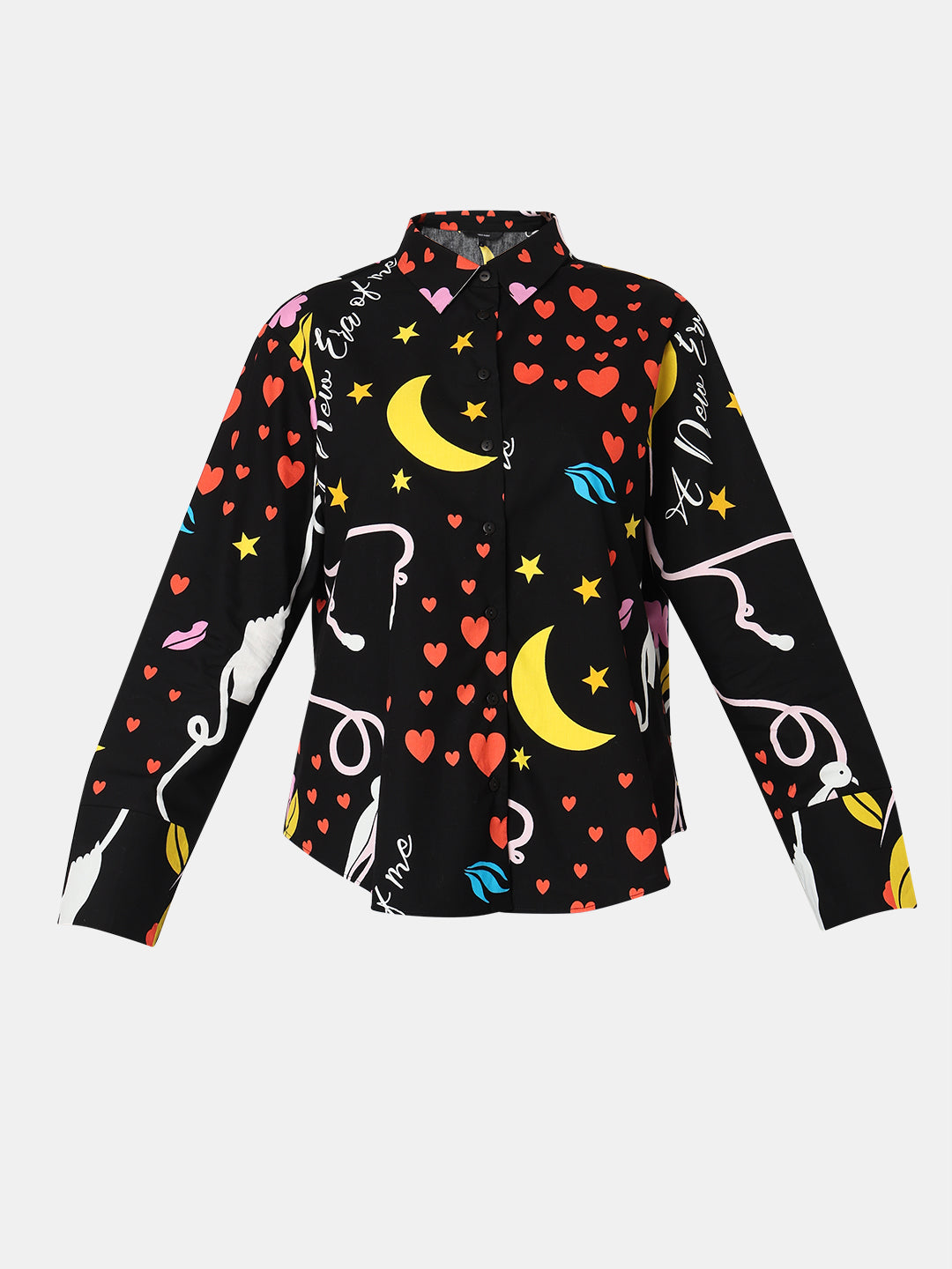 Black Printed Shirt