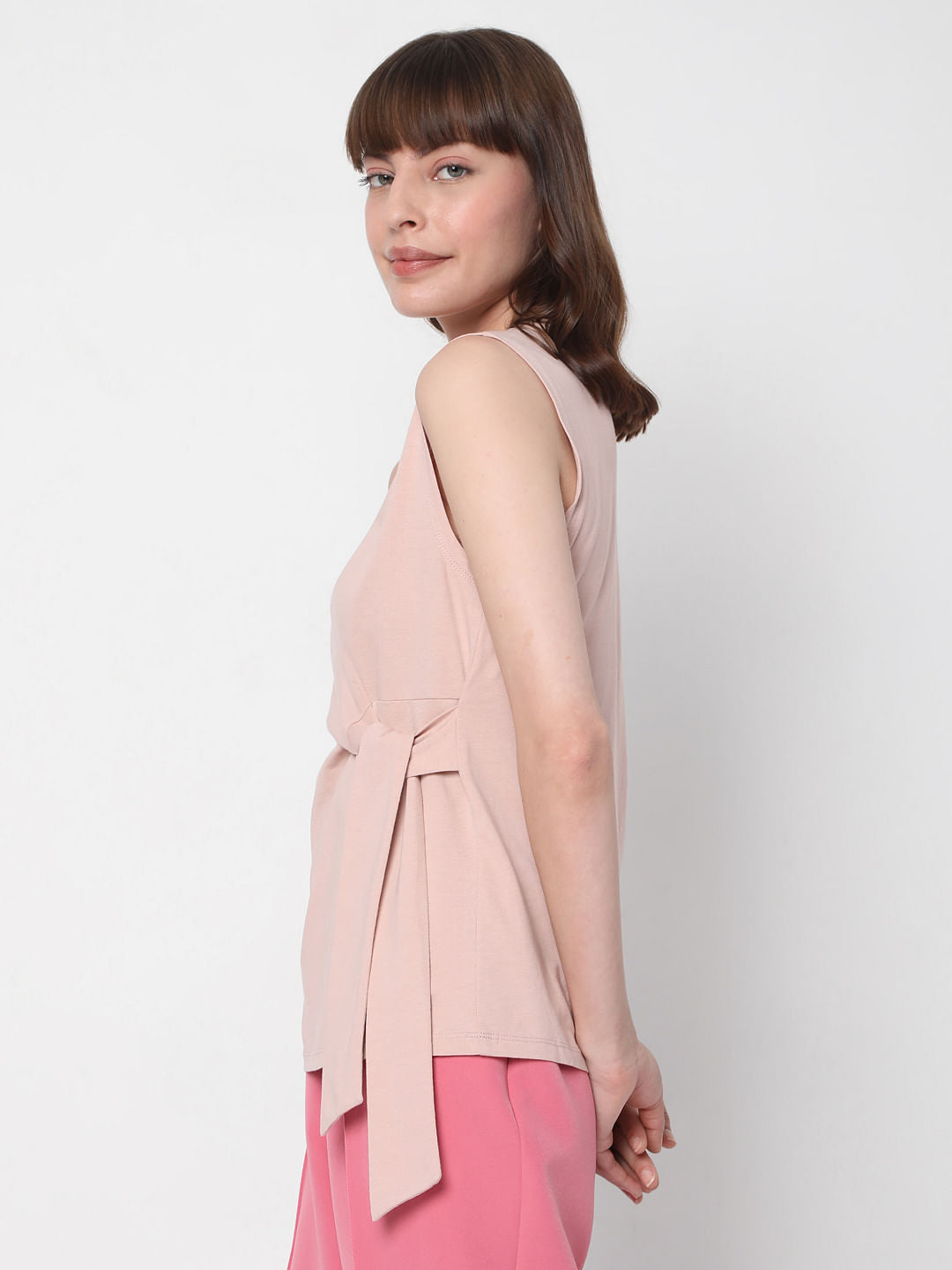 Pink Tie Up Top