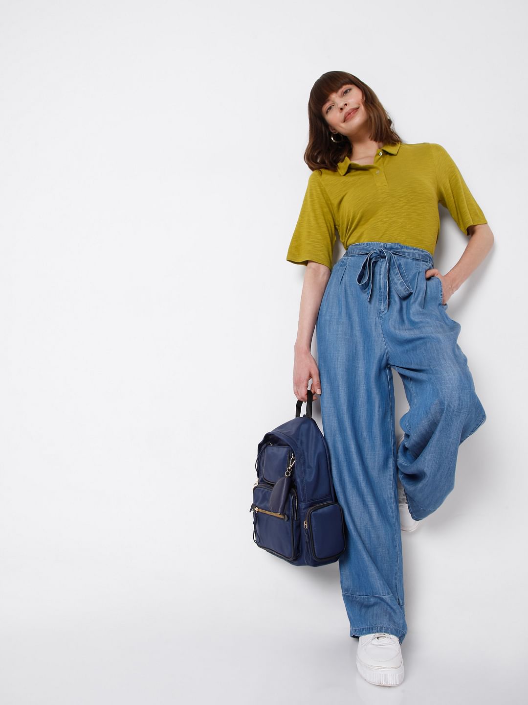 Yellow Collared Top
