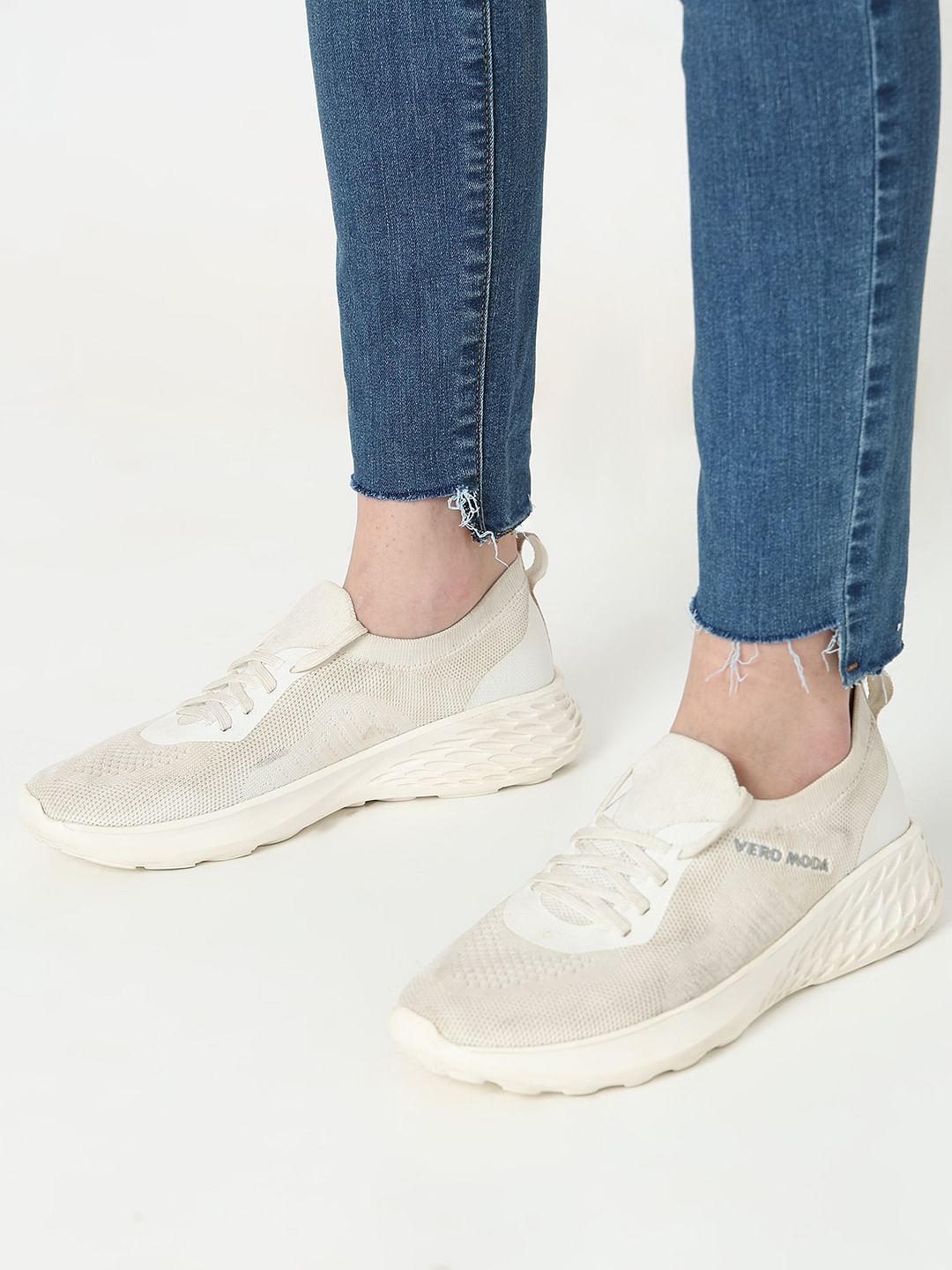 Blue High Rise Frayed Hem Wendy Skinny Jeans