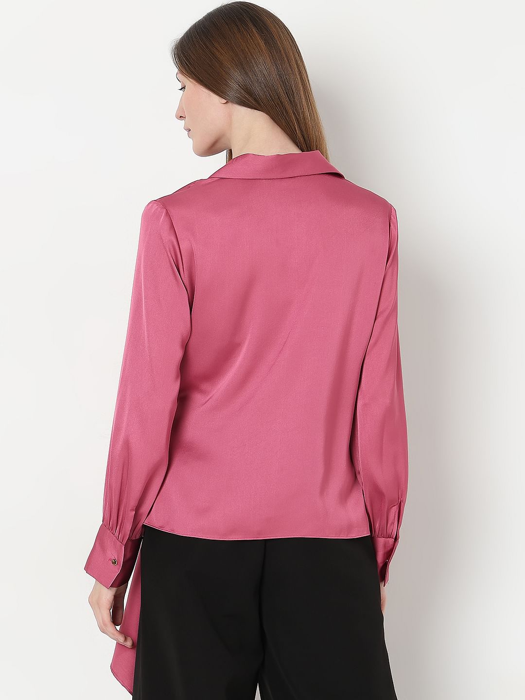 Pink Satin Top