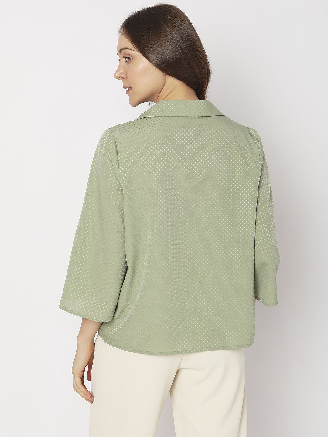 Green Polka Dot Shirt